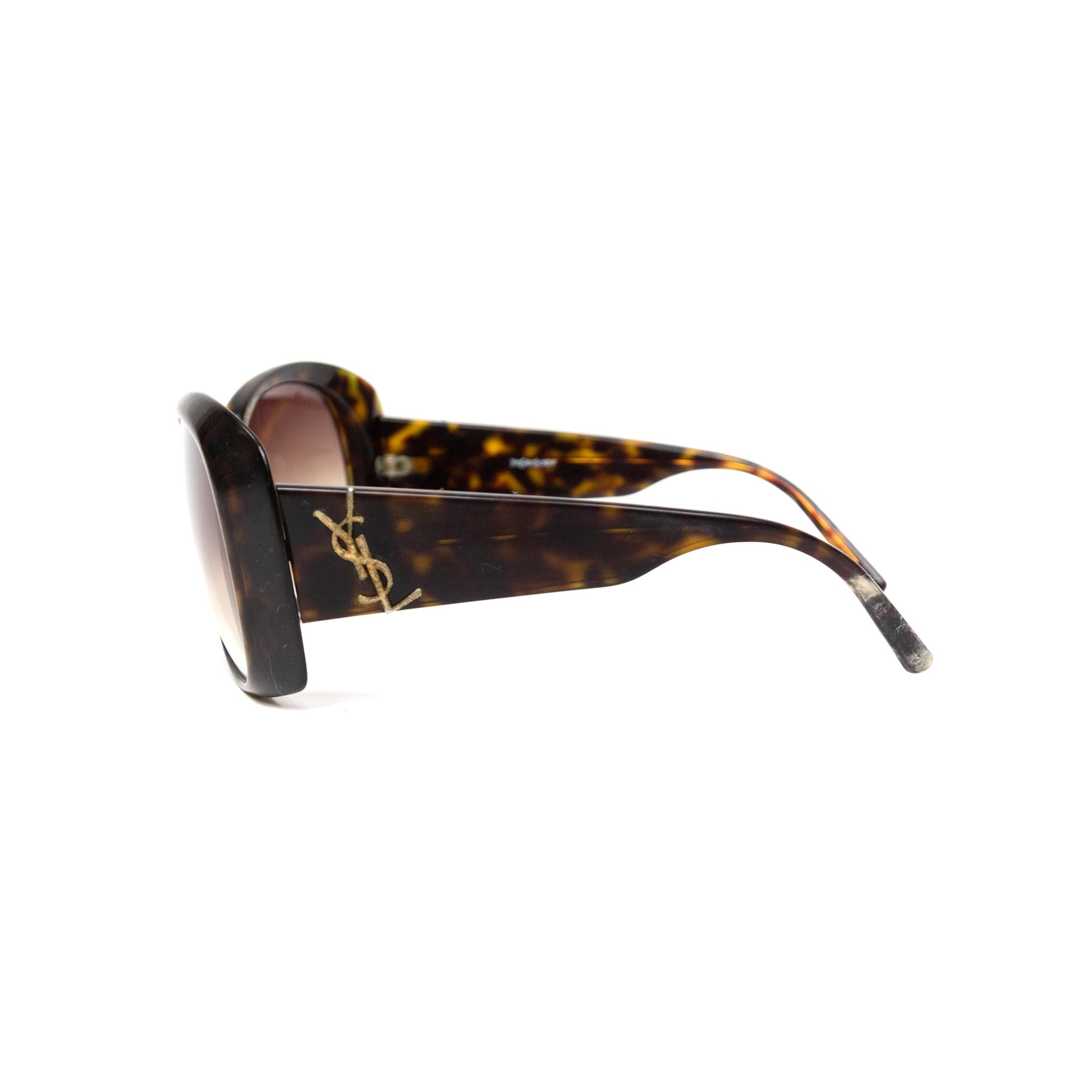 Alternate View 2 of Yves Saint Laurent Leopard Round Sunglasses