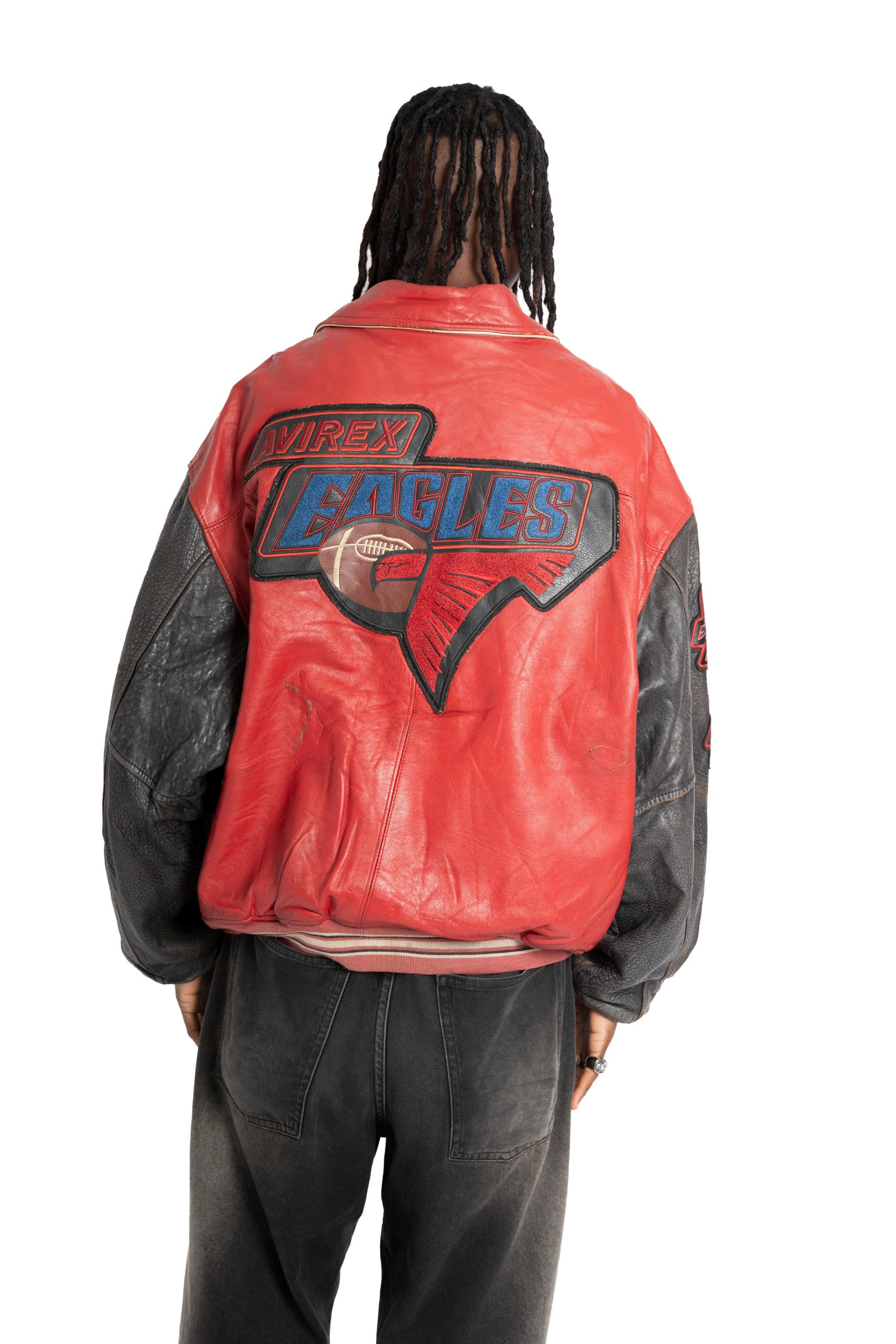 Alternate View 1 of Avirex Football League Eagles Leather Jacket