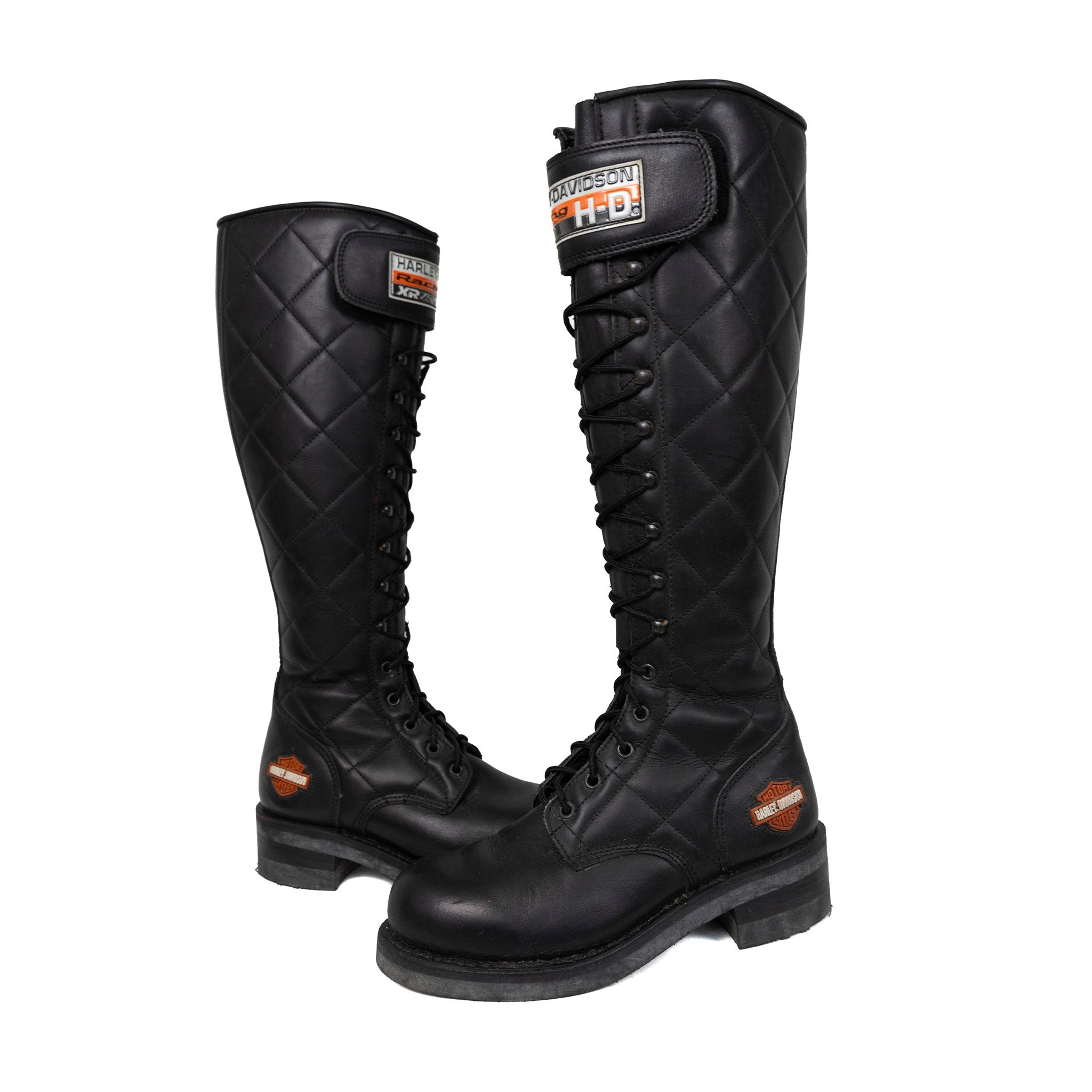 Alternate View 2 of Harley Davidson Racing XR750 Lace Up Biker Boots