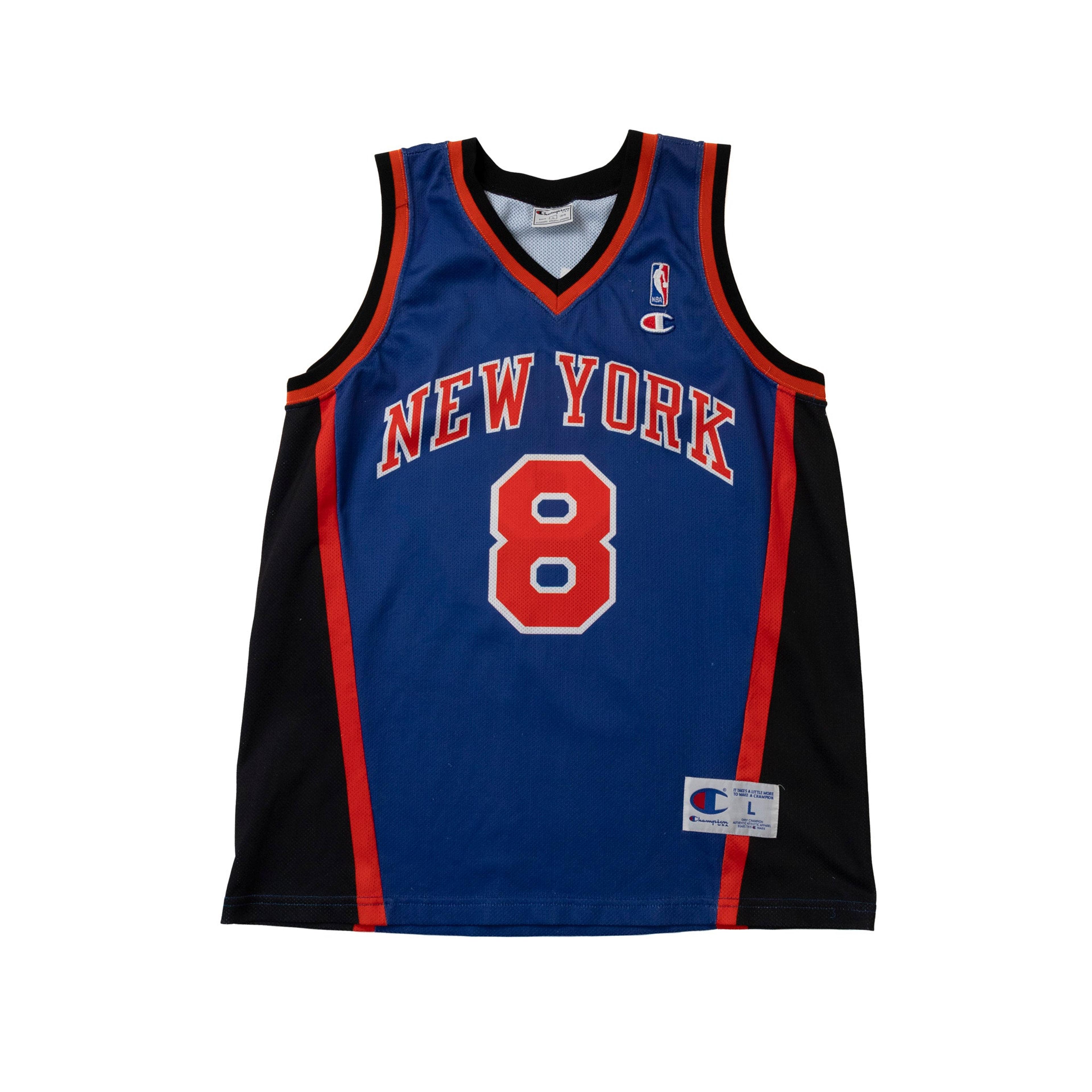 Champion New York Knicks Jersey 8 Latrell Sprewell Jersey