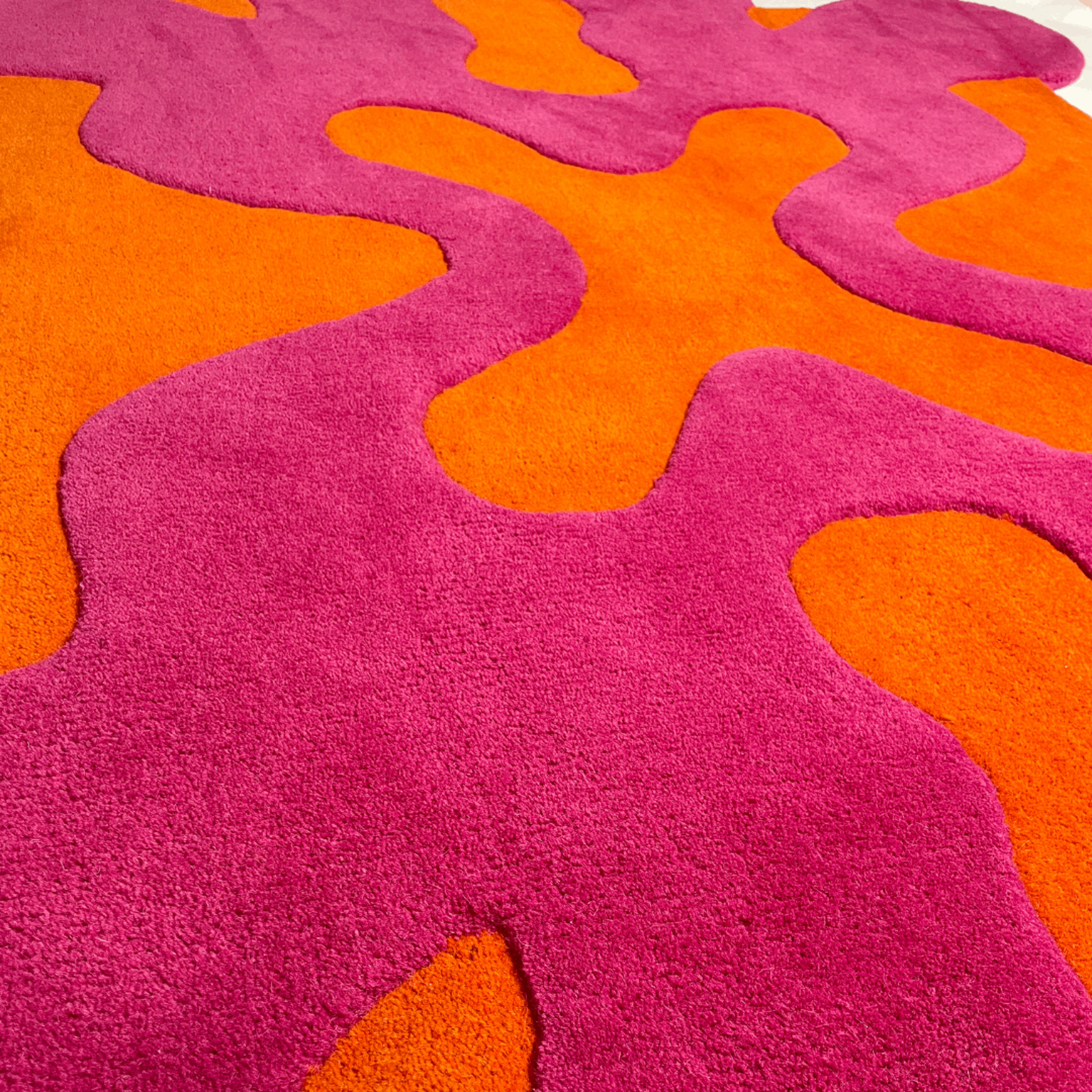 Alternate View 1 of THE SPLAT RUG - PINK & ORANGE