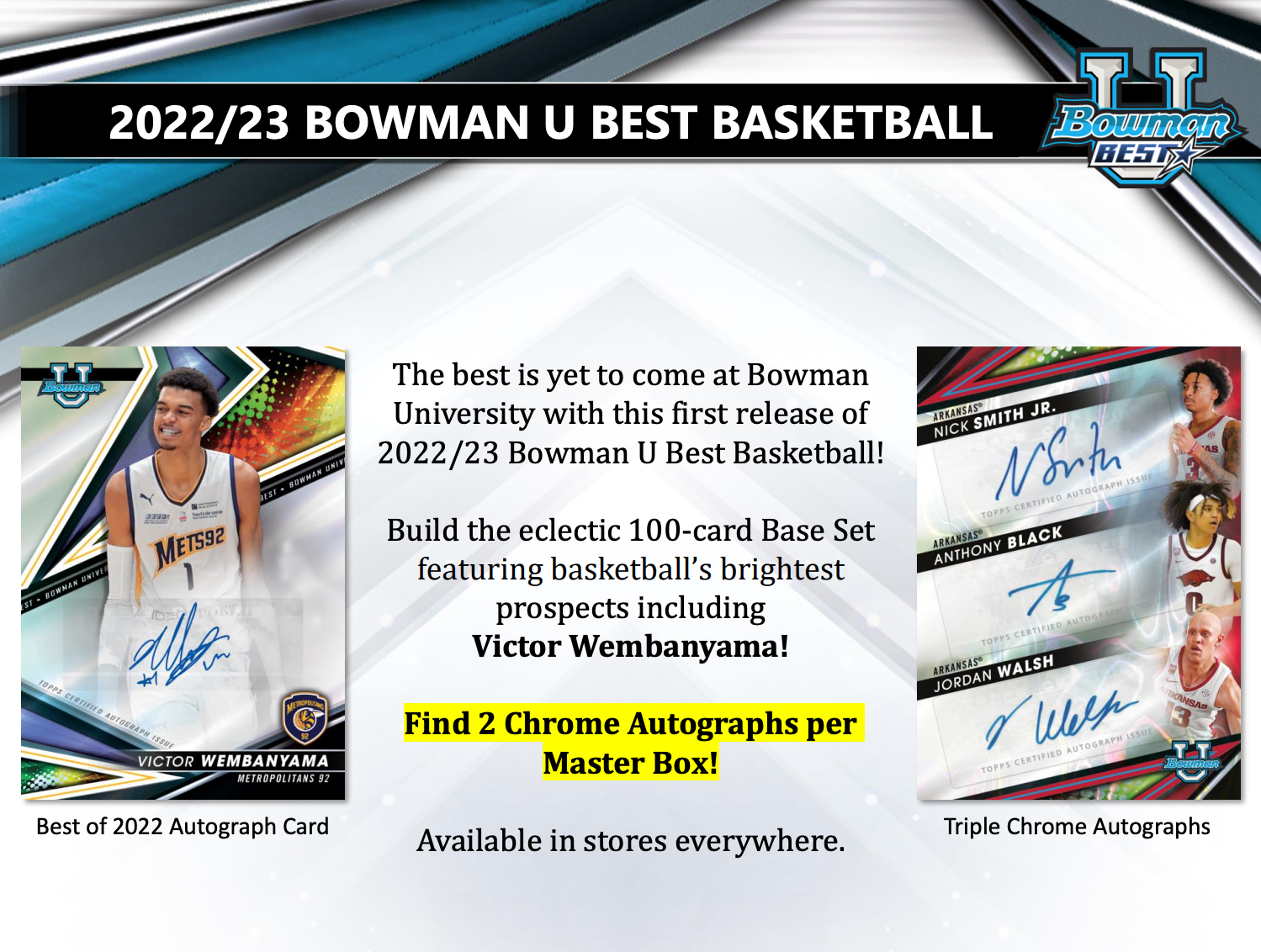 Alternate View 1 of 2022-23 Bowman University Best Basketball Hobby Pack