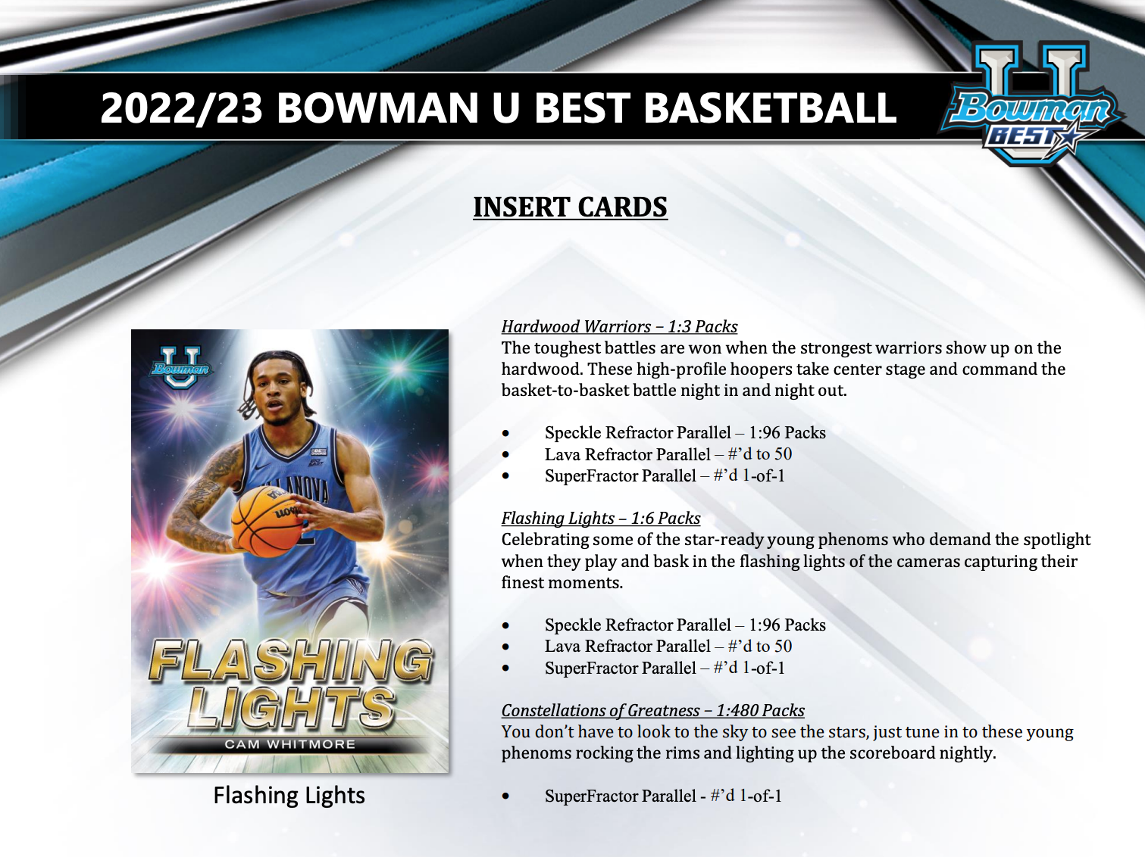 Alternate View 3 of 2022-23 Bowman University Best Basketball Hobby Pack