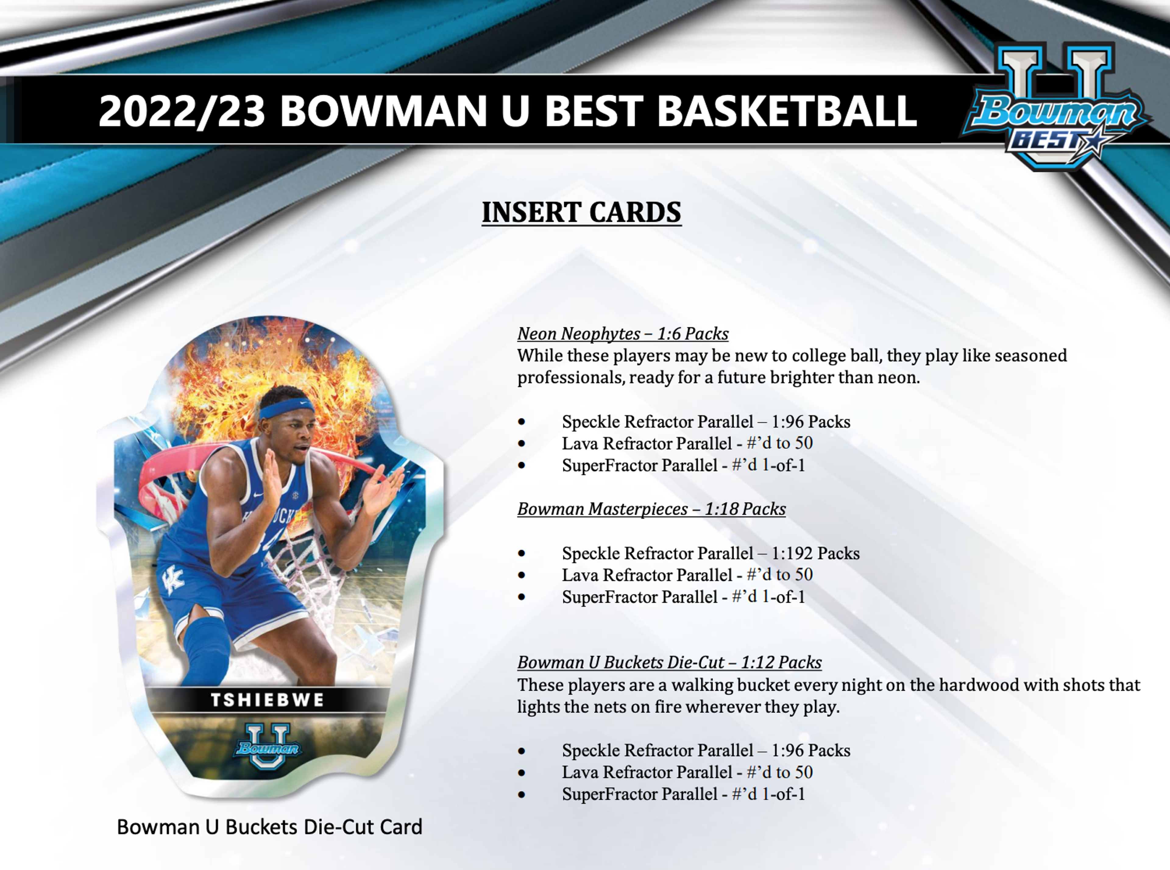 Alternate View 4 of 2022-23 Bowman University Best Basketball Hobby Pack