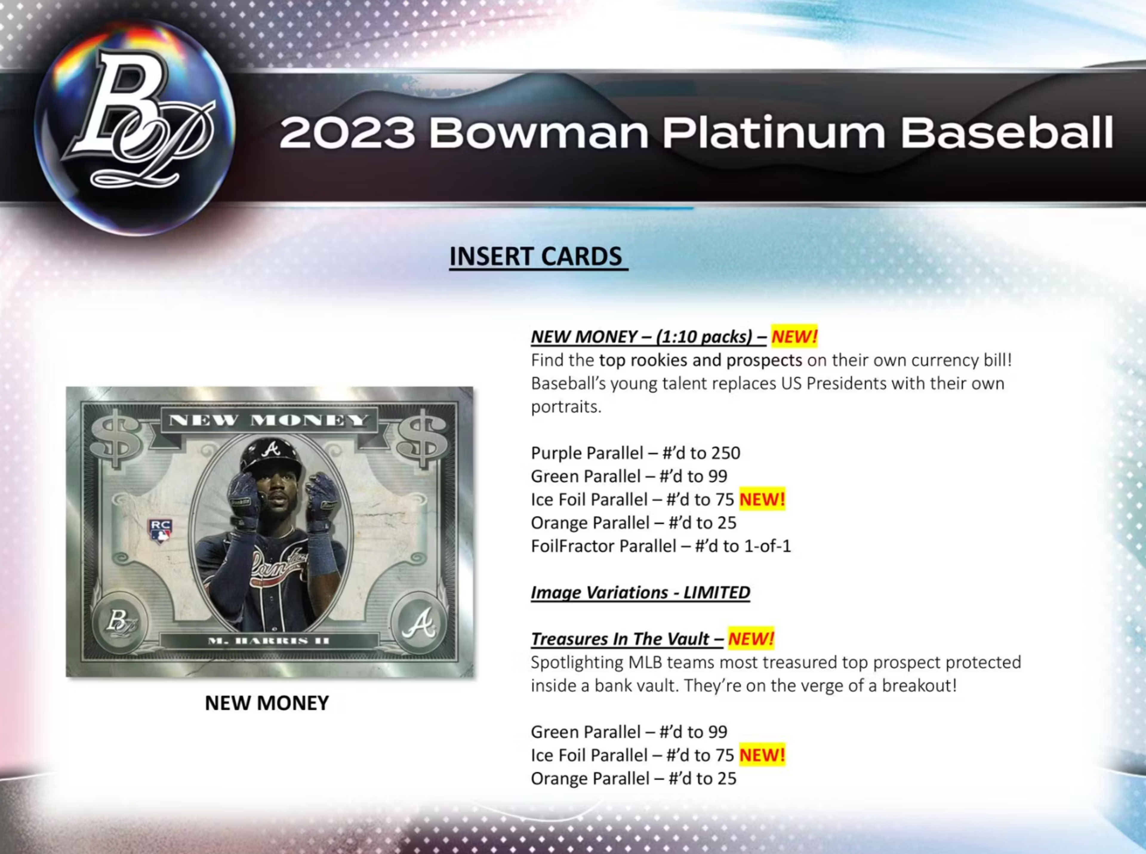 Alternate View 5 of 2023 Bowman Platinum Baseball Monster Box