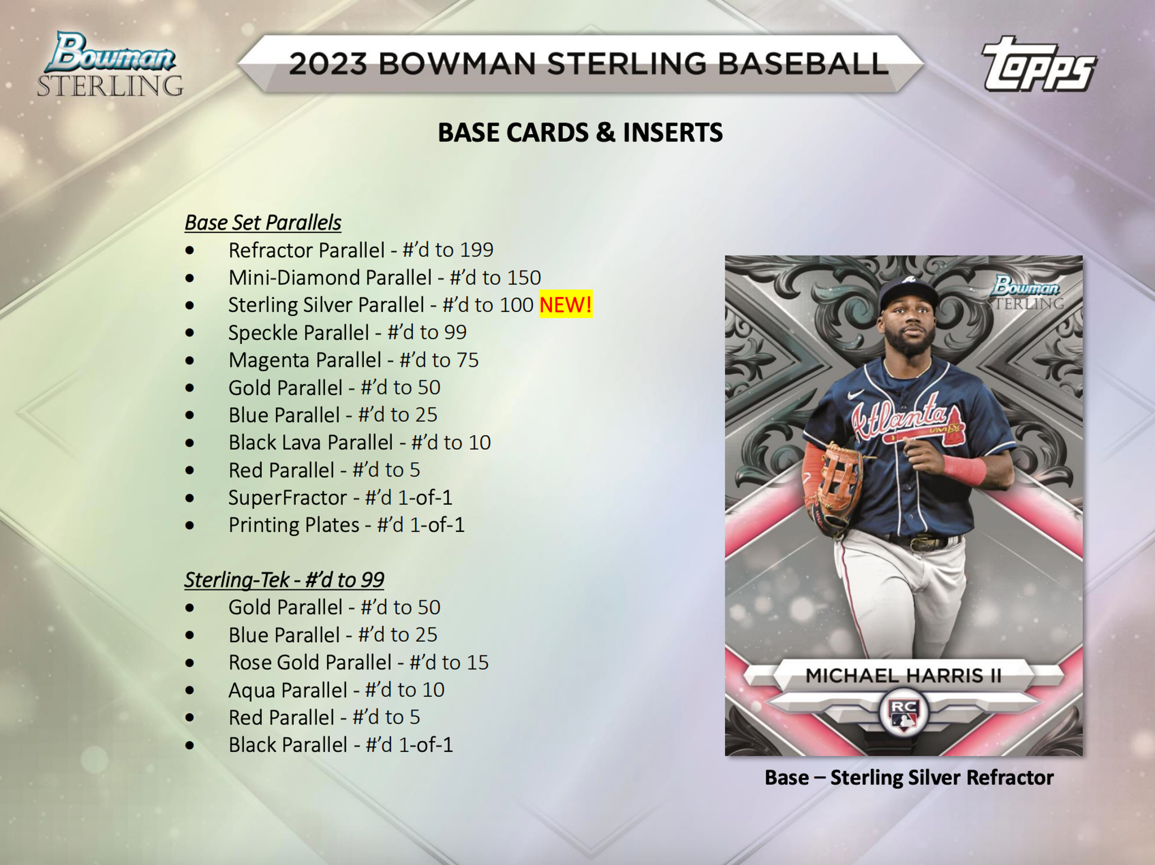 Alternate View 2 of 2023 Bowman Sterling Baseball Hobby Mini Box