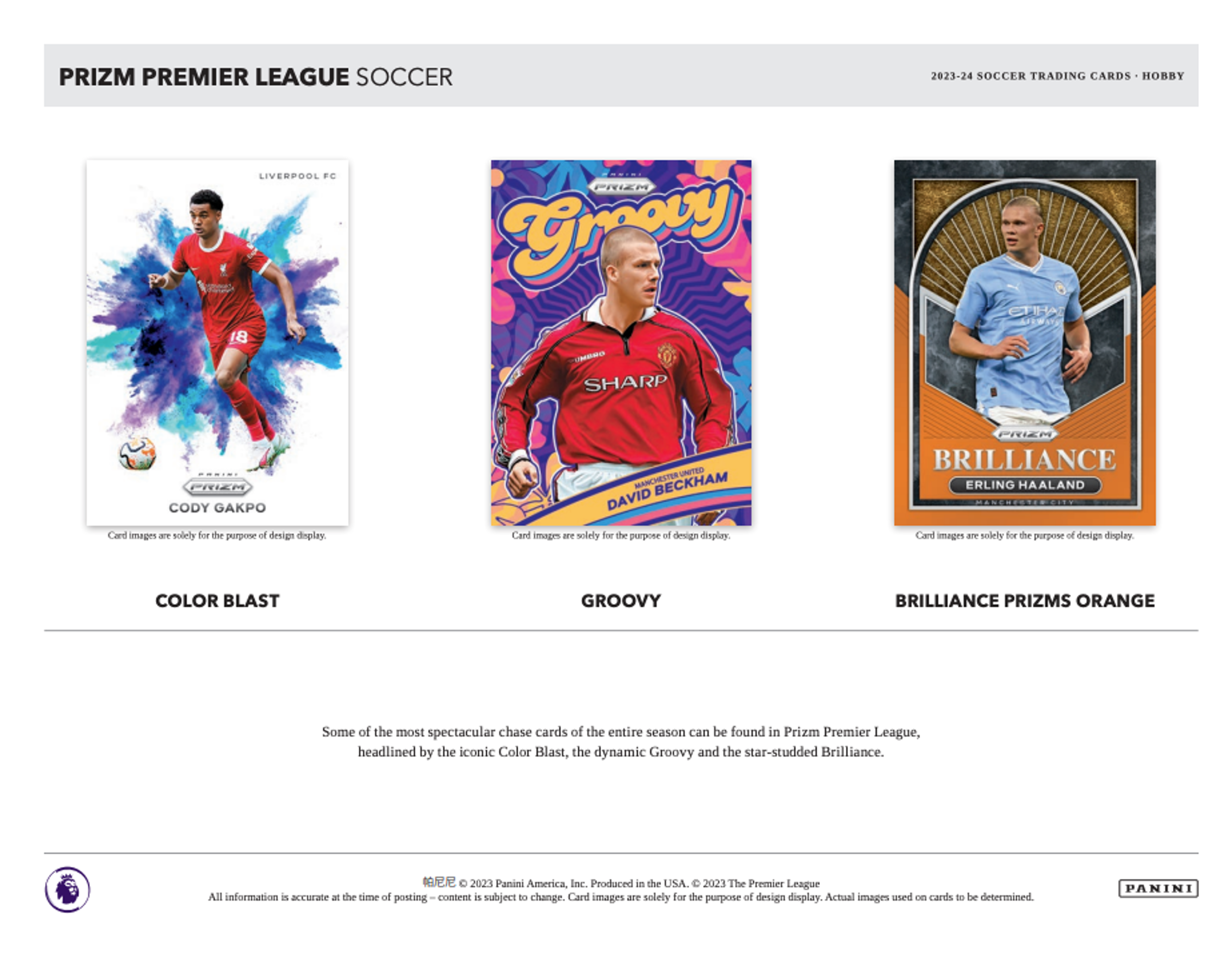 Alternate View 3 of 2023-24 Panini Prizm Premier League Soccer Hobby Pack