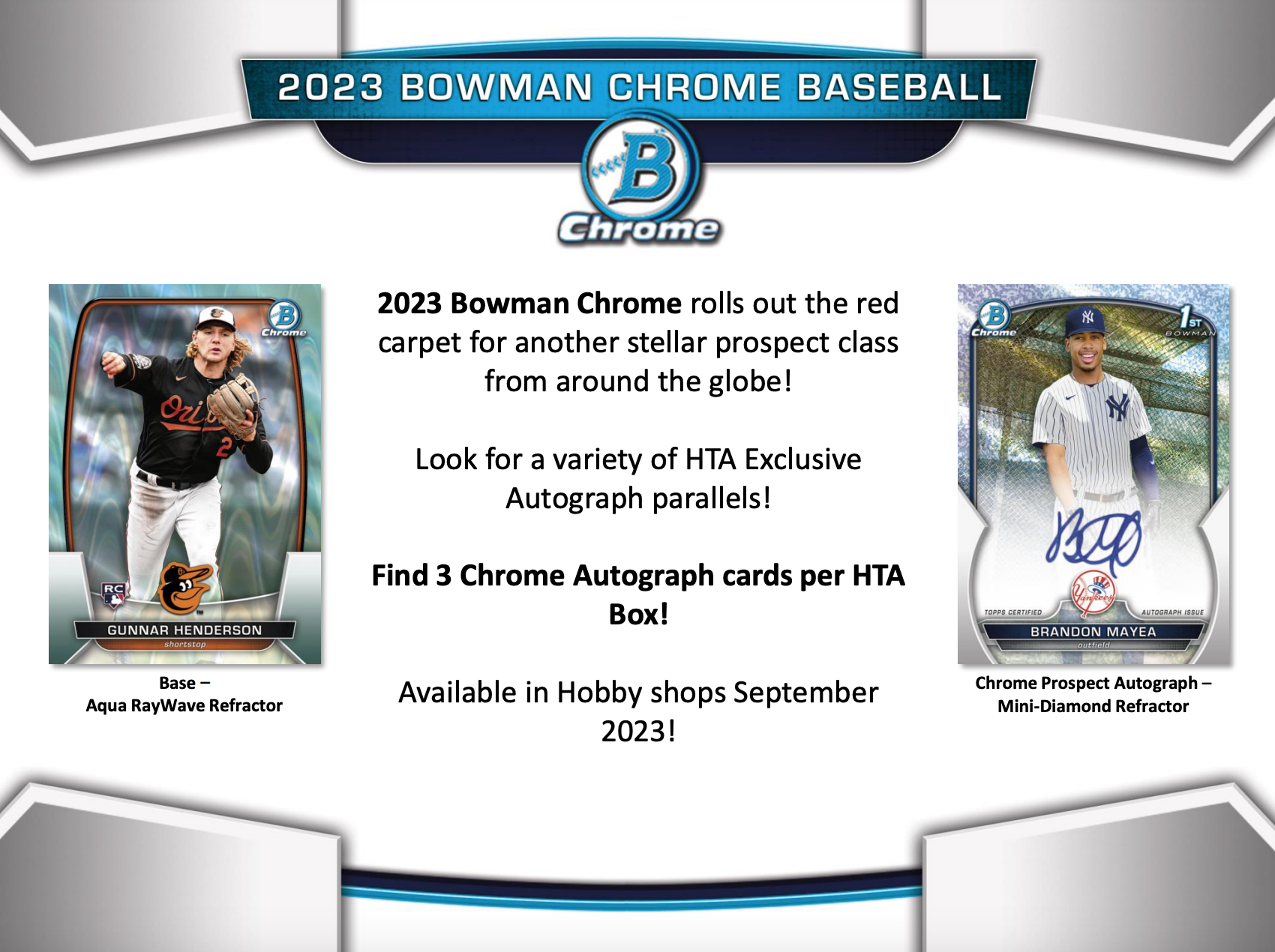 NTWRK - 2023 BOWMAN CHROME BASEBALL HOBBY BOX