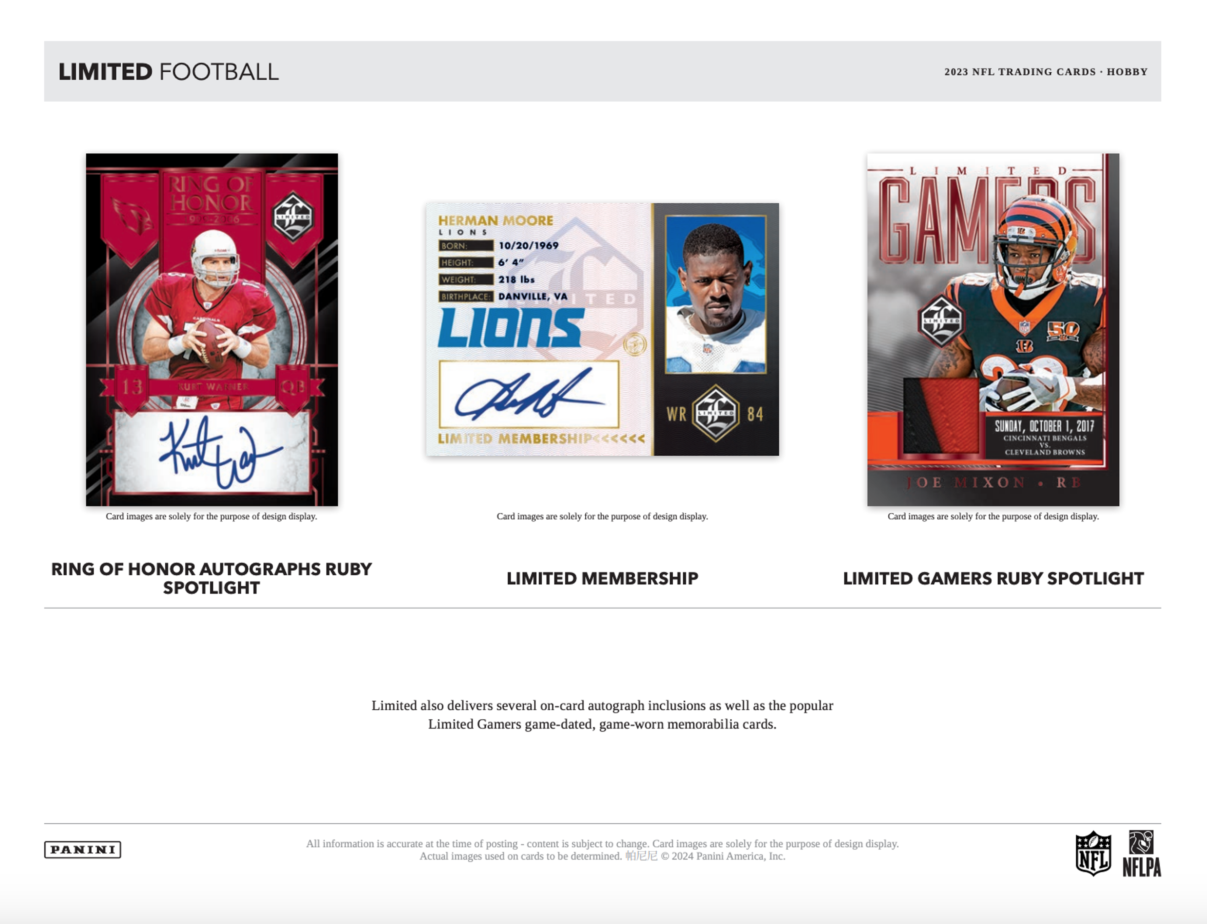 Alternate View 3 of 2023 Panini Limited Football Hobby Pack