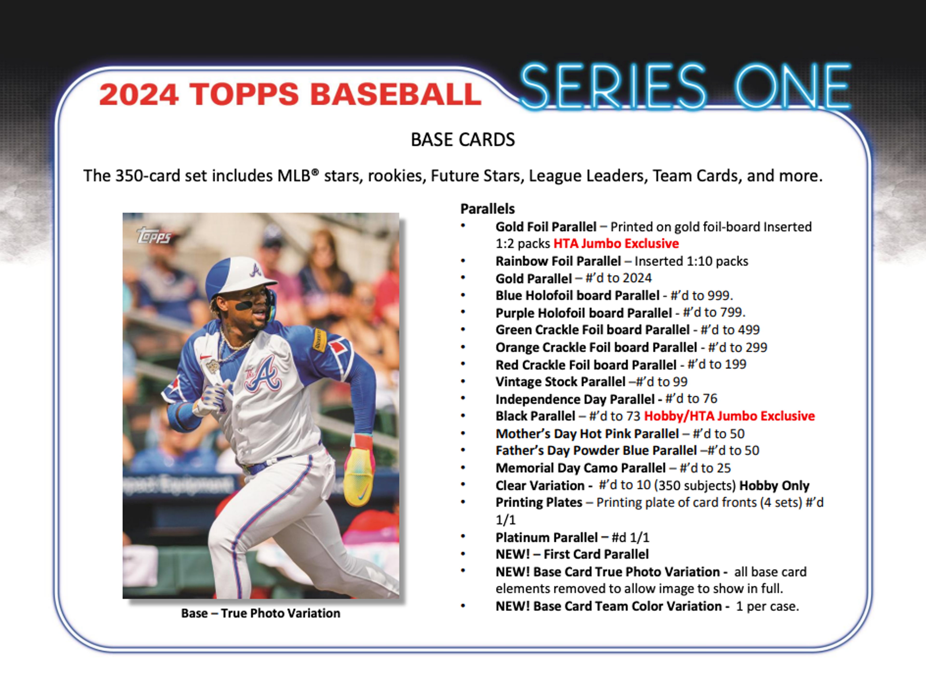 Alternate View 2 of 2024 Topps Series 1 Baseball Hobby Box