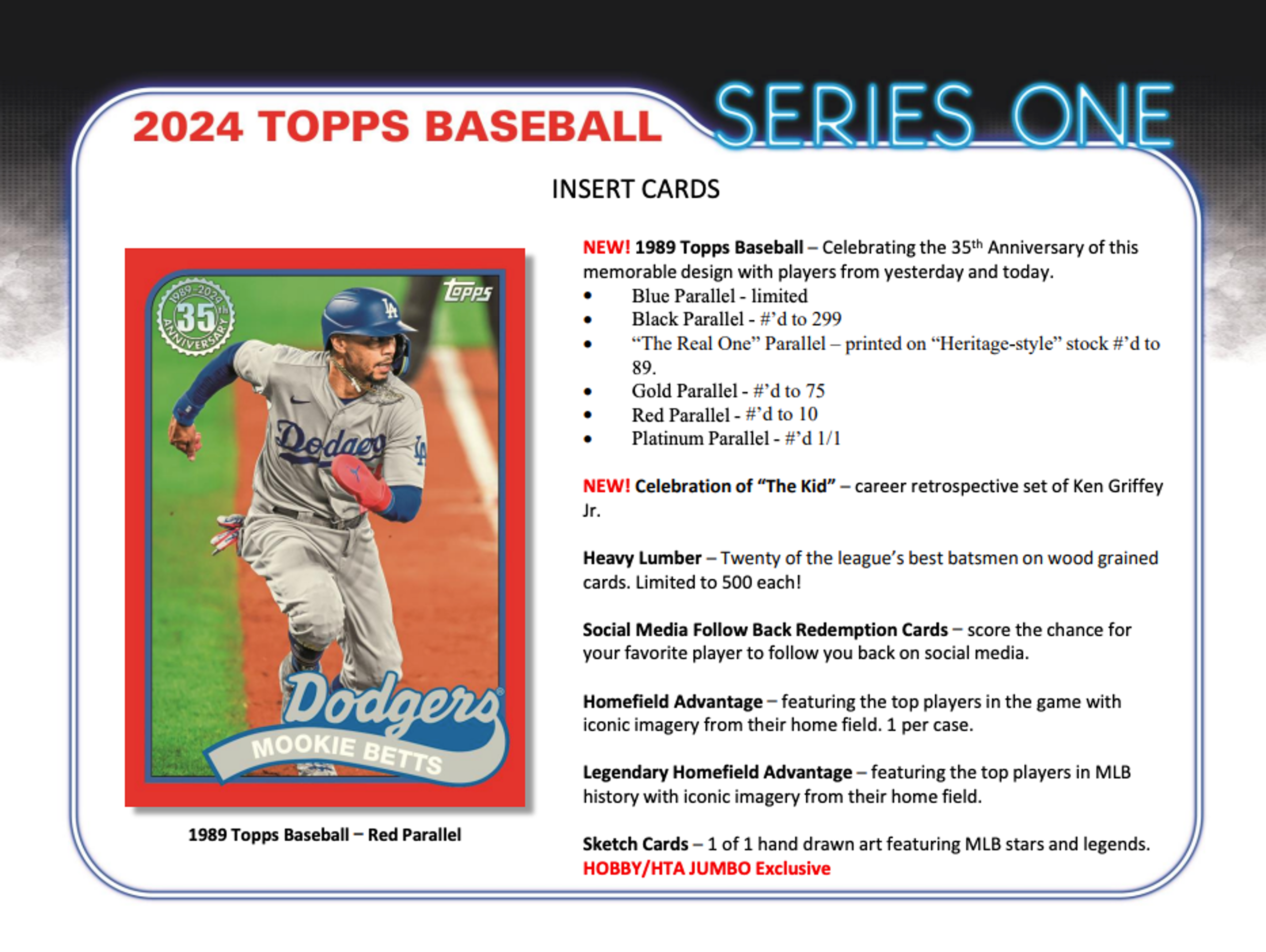 Alternate View 5 of 2024 Topps Series 1 Baseball Hobby Box