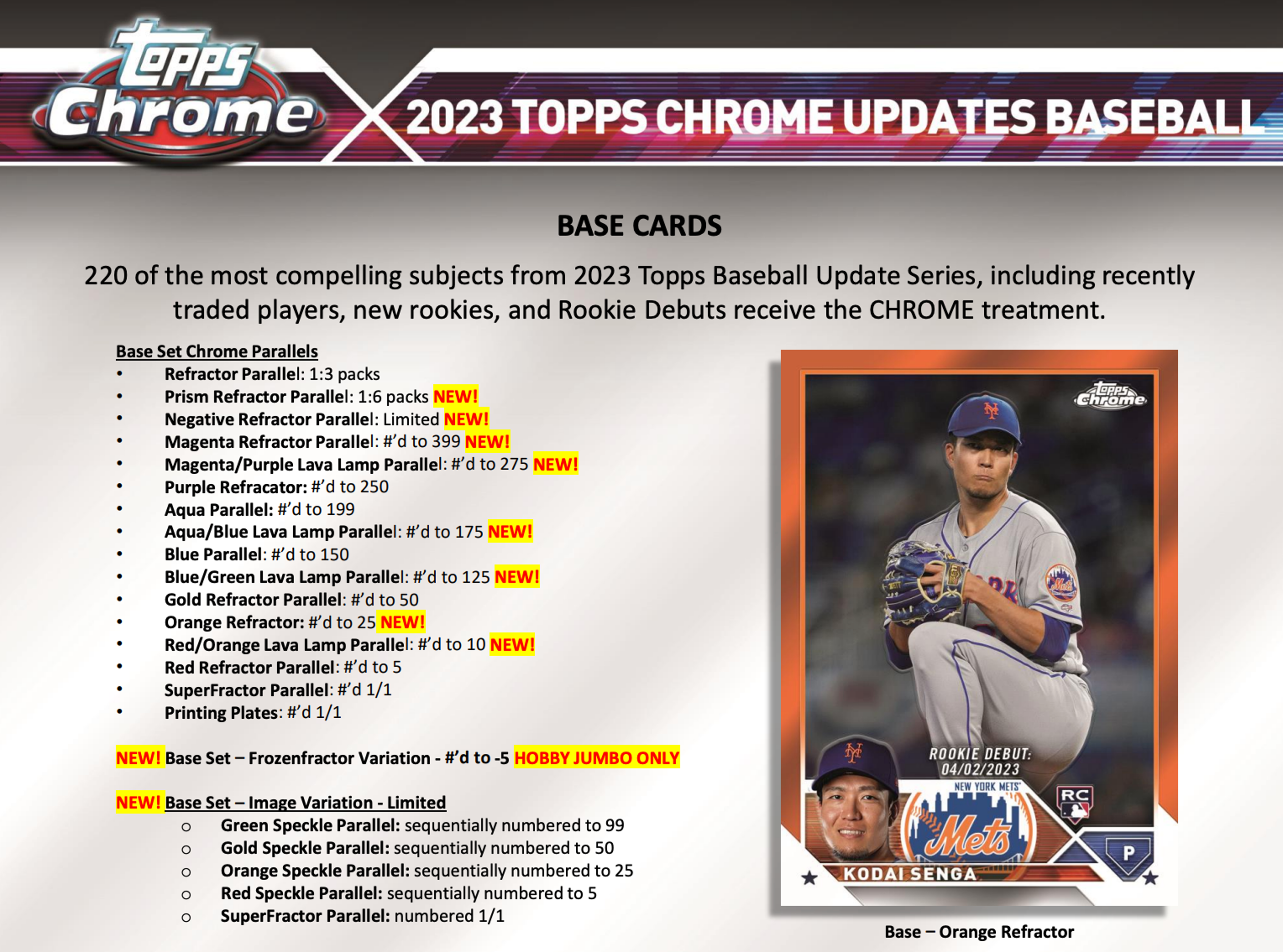 Alternate View 6 of 2023 Topps Chrome Update Series Baseball Breaker's Delight Box
