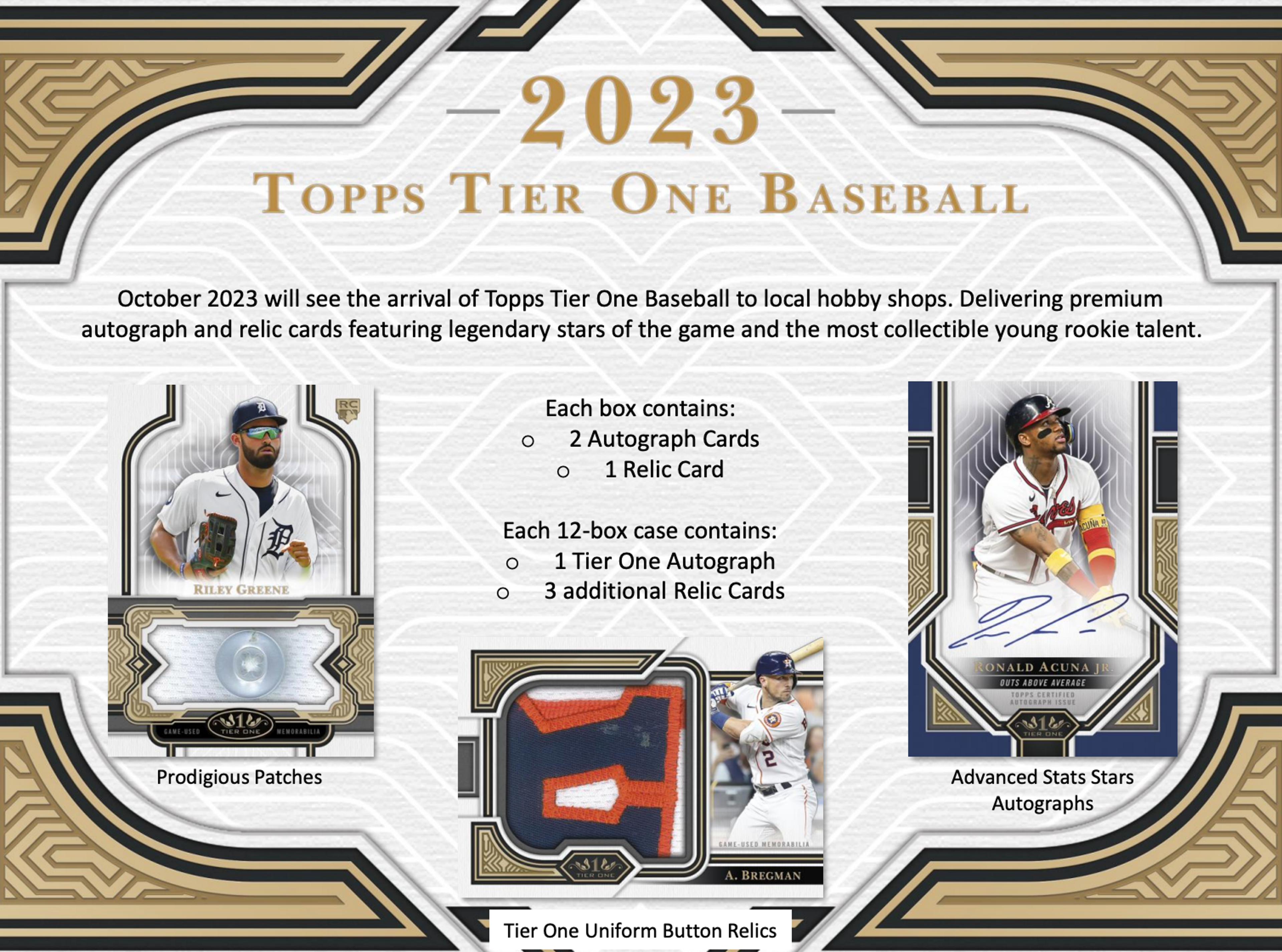 Alternate View 1 of 2023 Topps Tier One Baseball Hobby Box