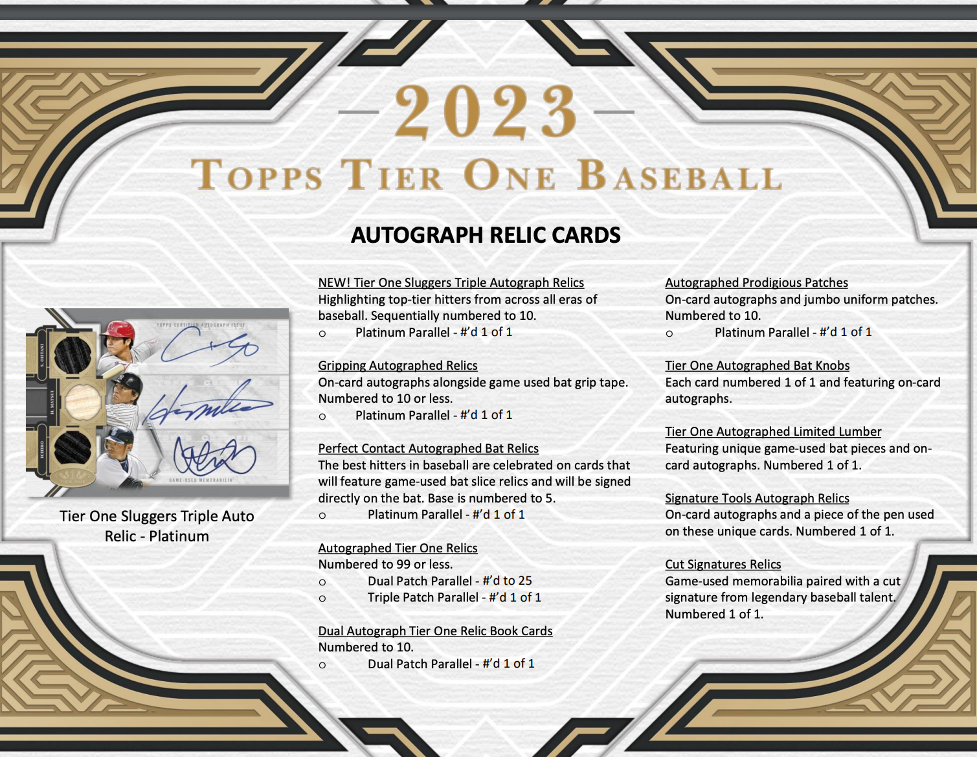 Alternate View 4 of 2023 Topps Tier One Baseball Hobby Box