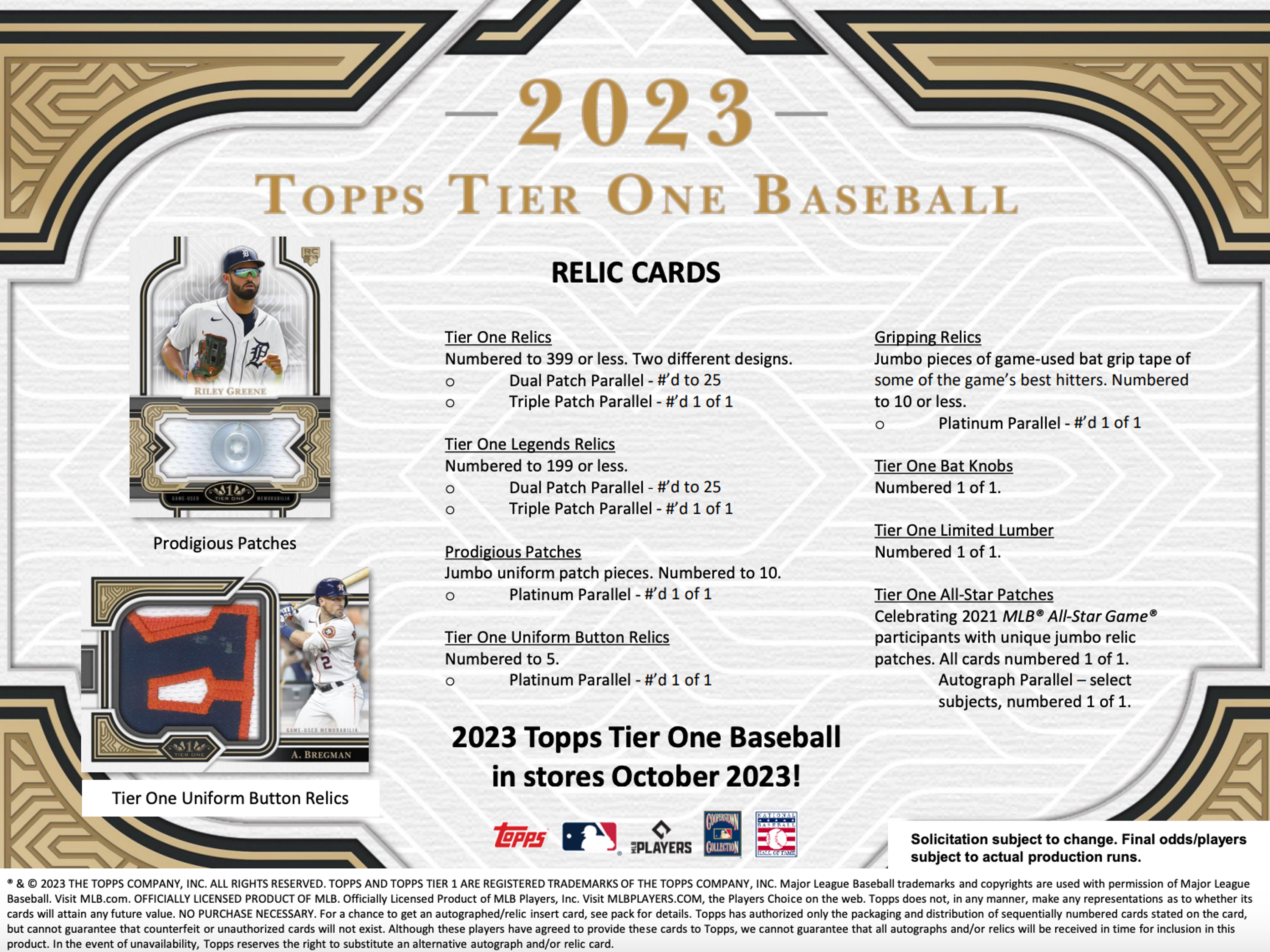 Alternate View 5 of 2023 Topps Tier One Baseball Hobby Box
