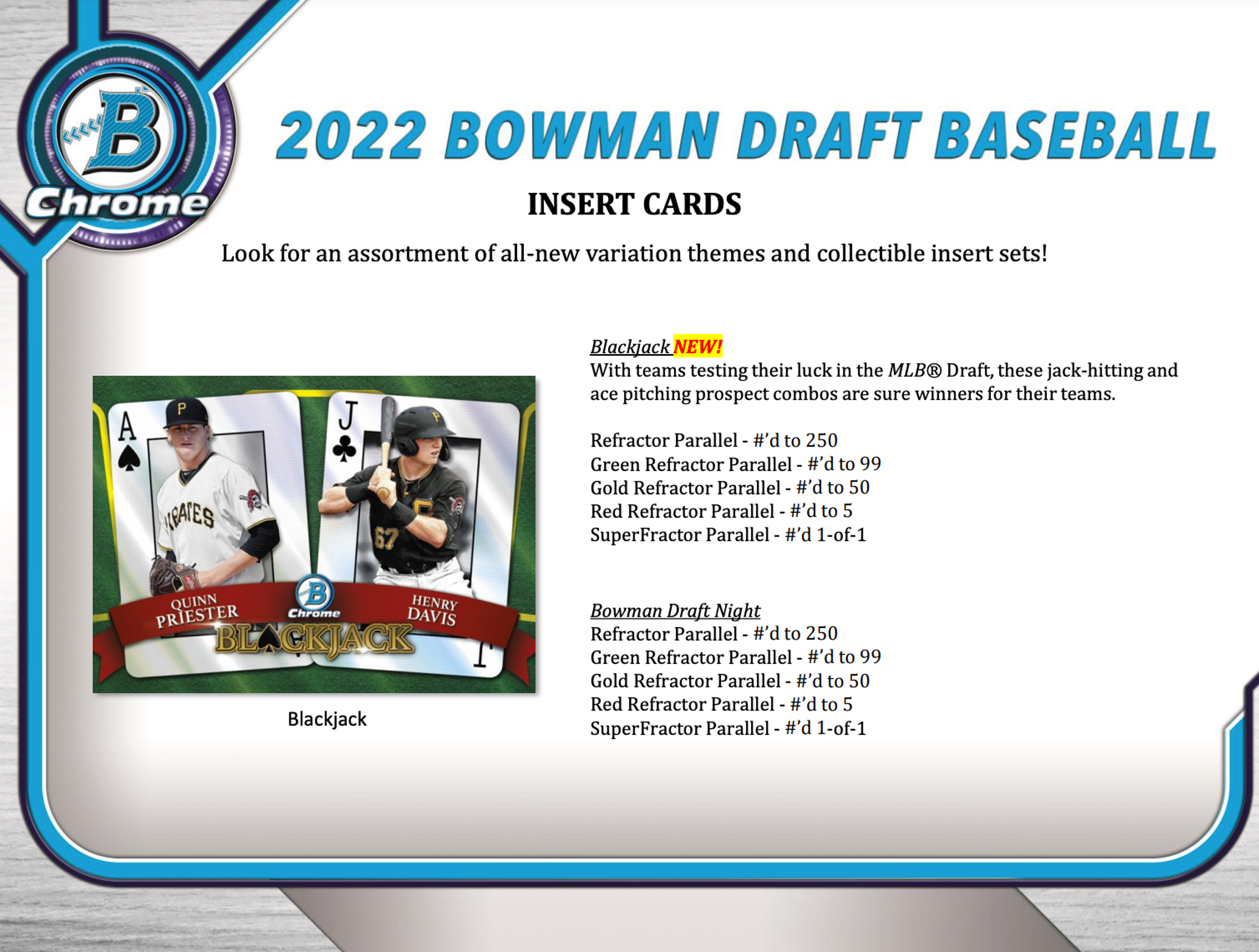 Alternate View 3 of 2022 Bowman Draft Baseball Hobby Jumbo Pack