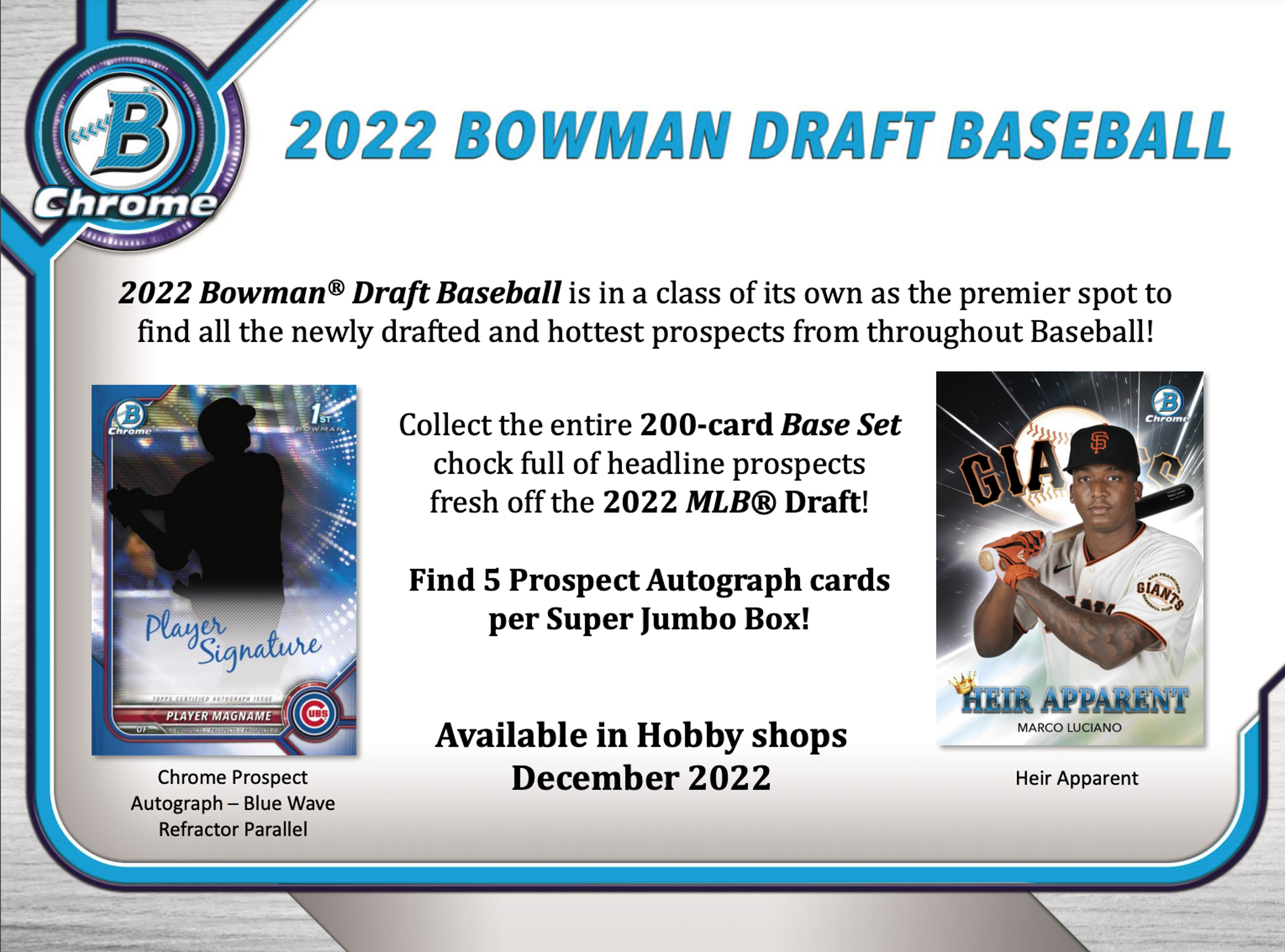 Alternate View 1 of 2022 Bowman Draft Baseball Hobby Jumbo Pack