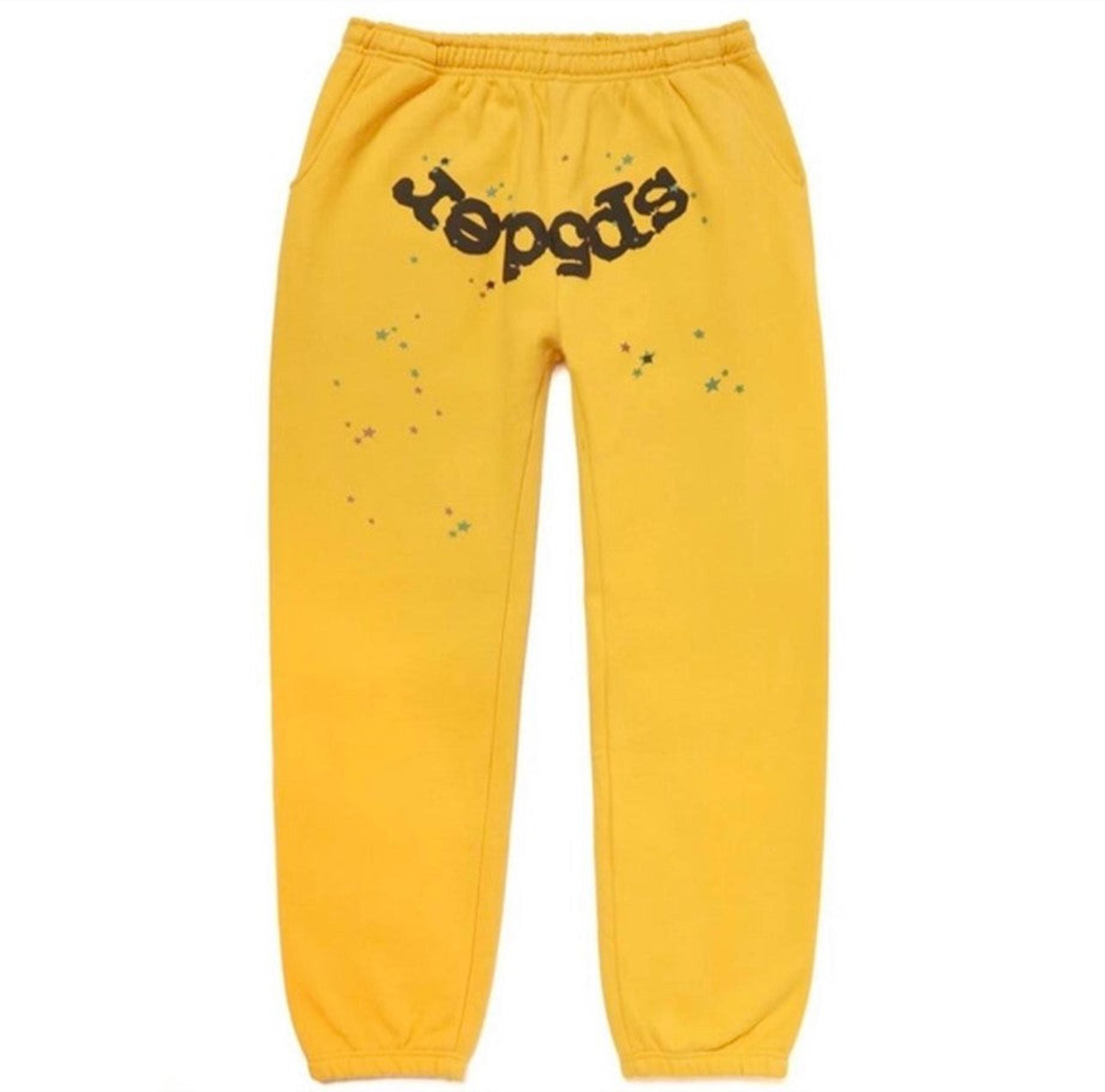 Sp5der Classic Sweatpants Yellow