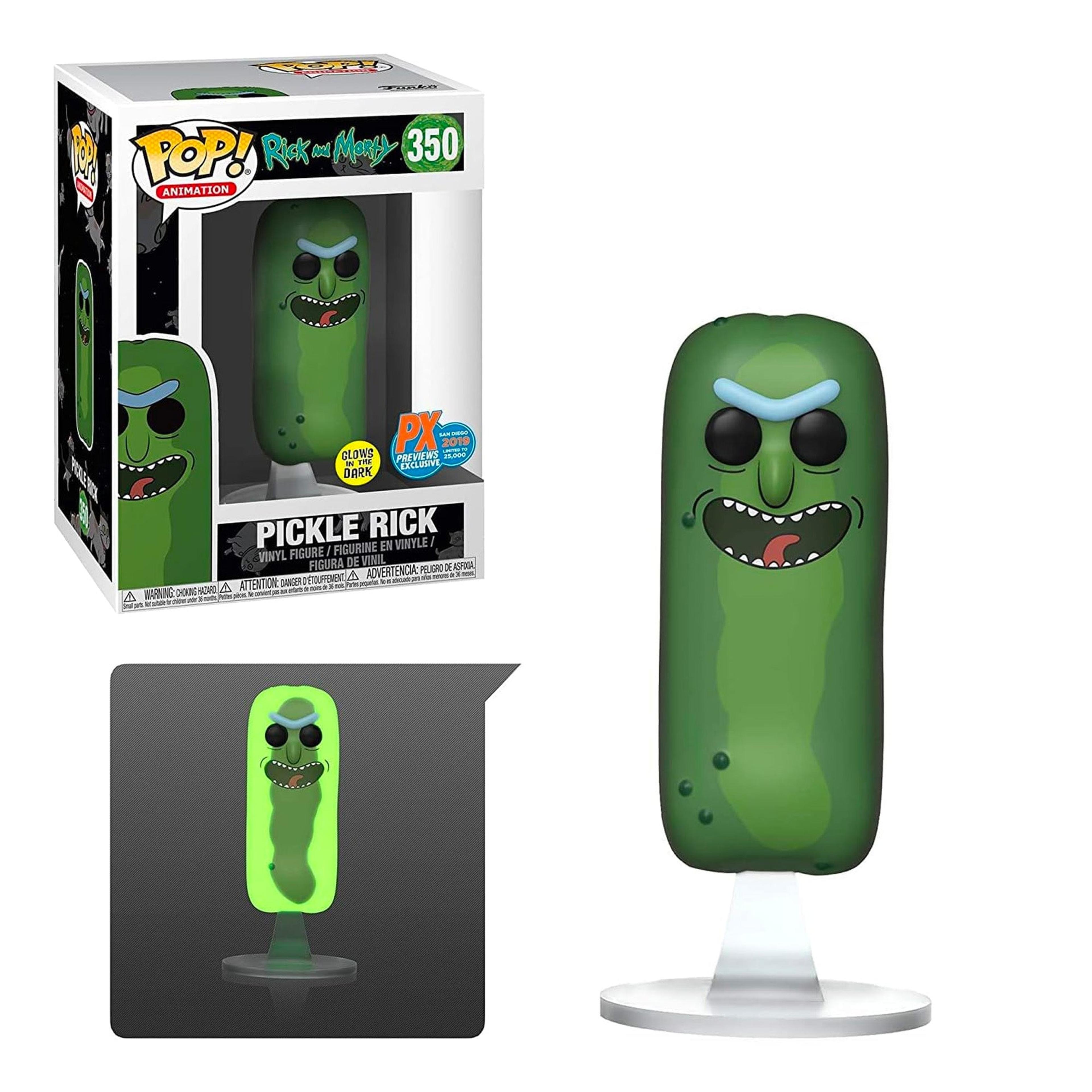 Funko Pop! Animation: Rick And Morty - Pickle Rick #350 Glow in 