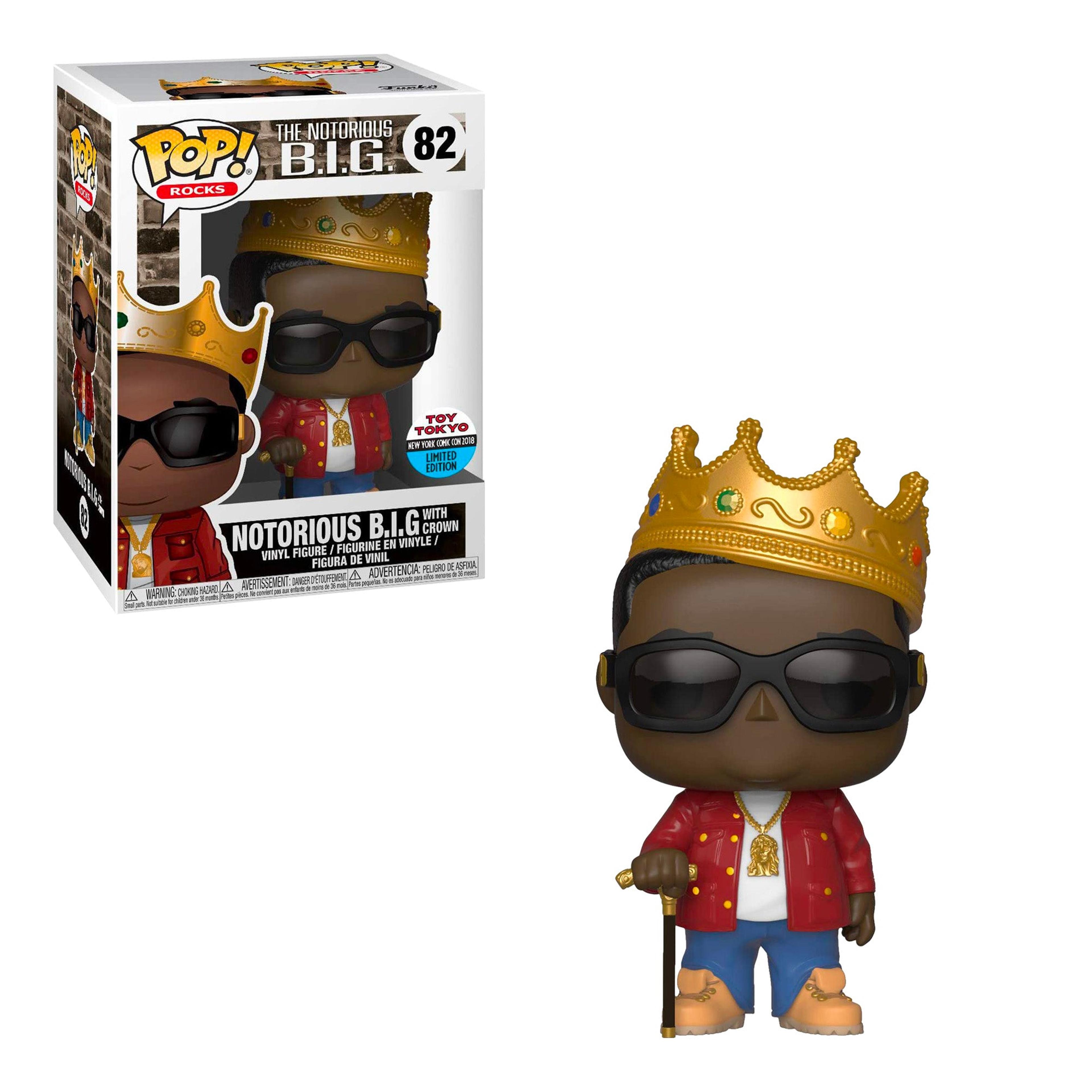 Funko Pop! Rocks: The Notorious B.I.G. #82 with Crown NYCC 2018 