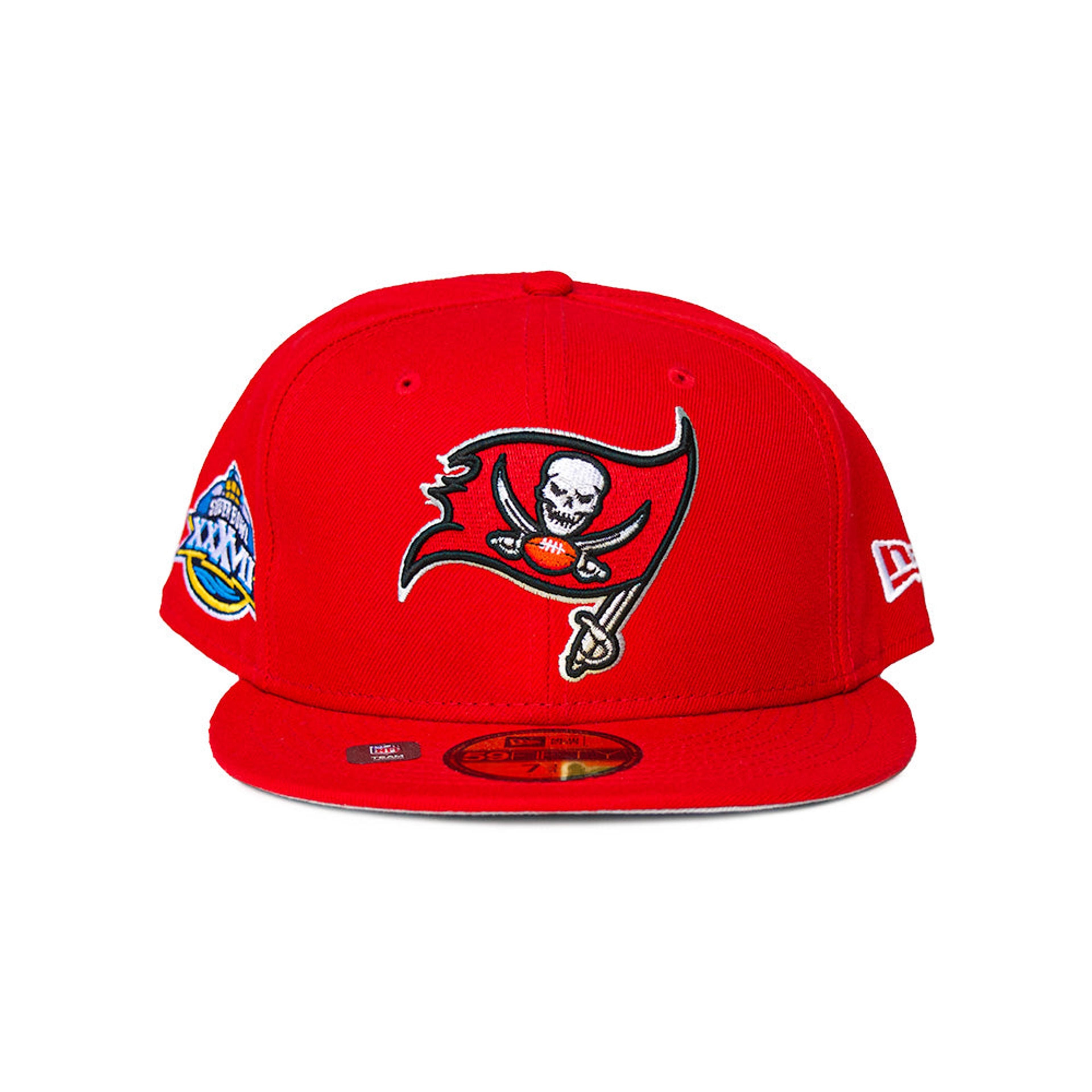 New Era Tampa Bay Buccaneers 59Fifty Fitted - Red w SB XXXVII Pa