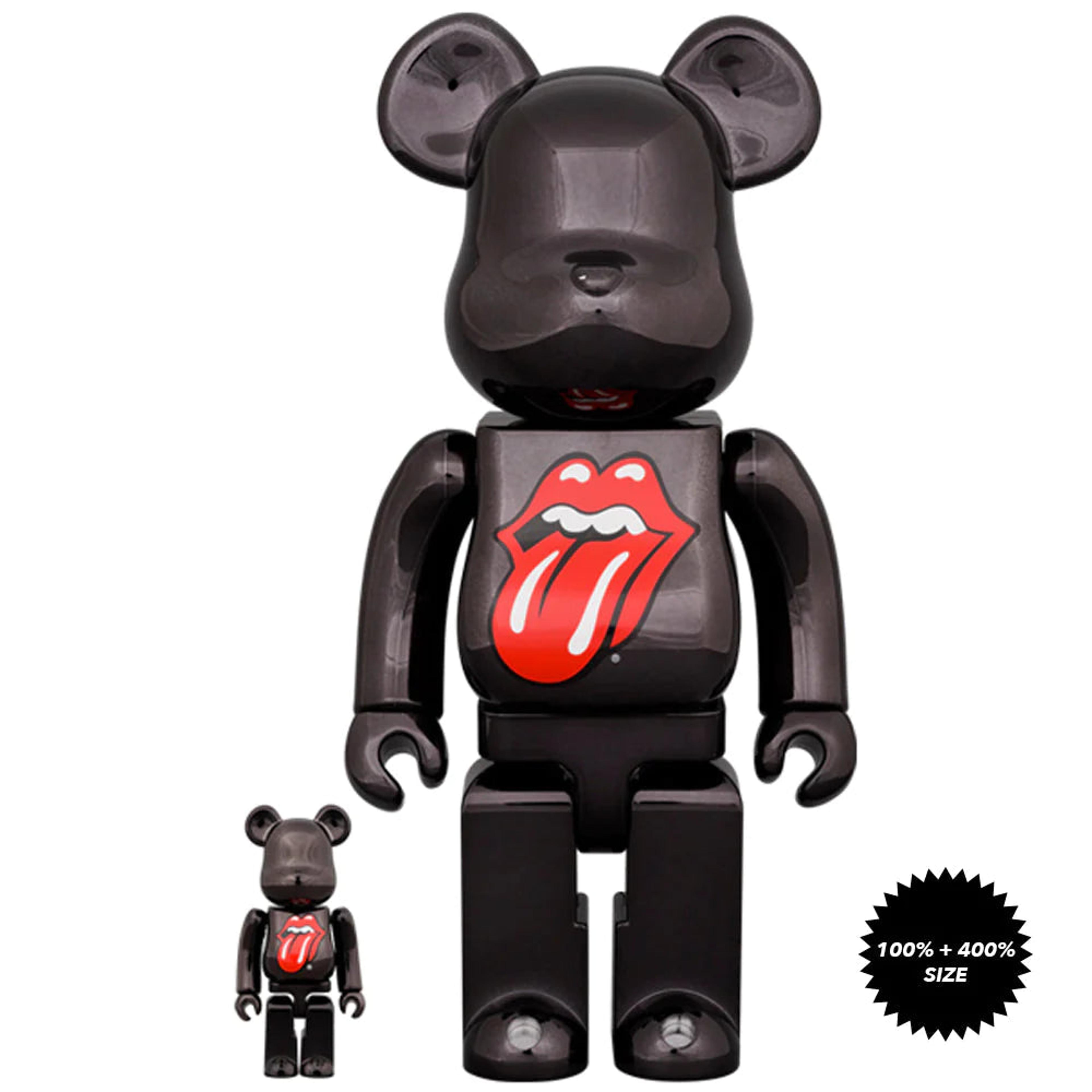 BE@RBRICK THE ROLLINGSTONES LIPS & TONGUE 400％ + 100%