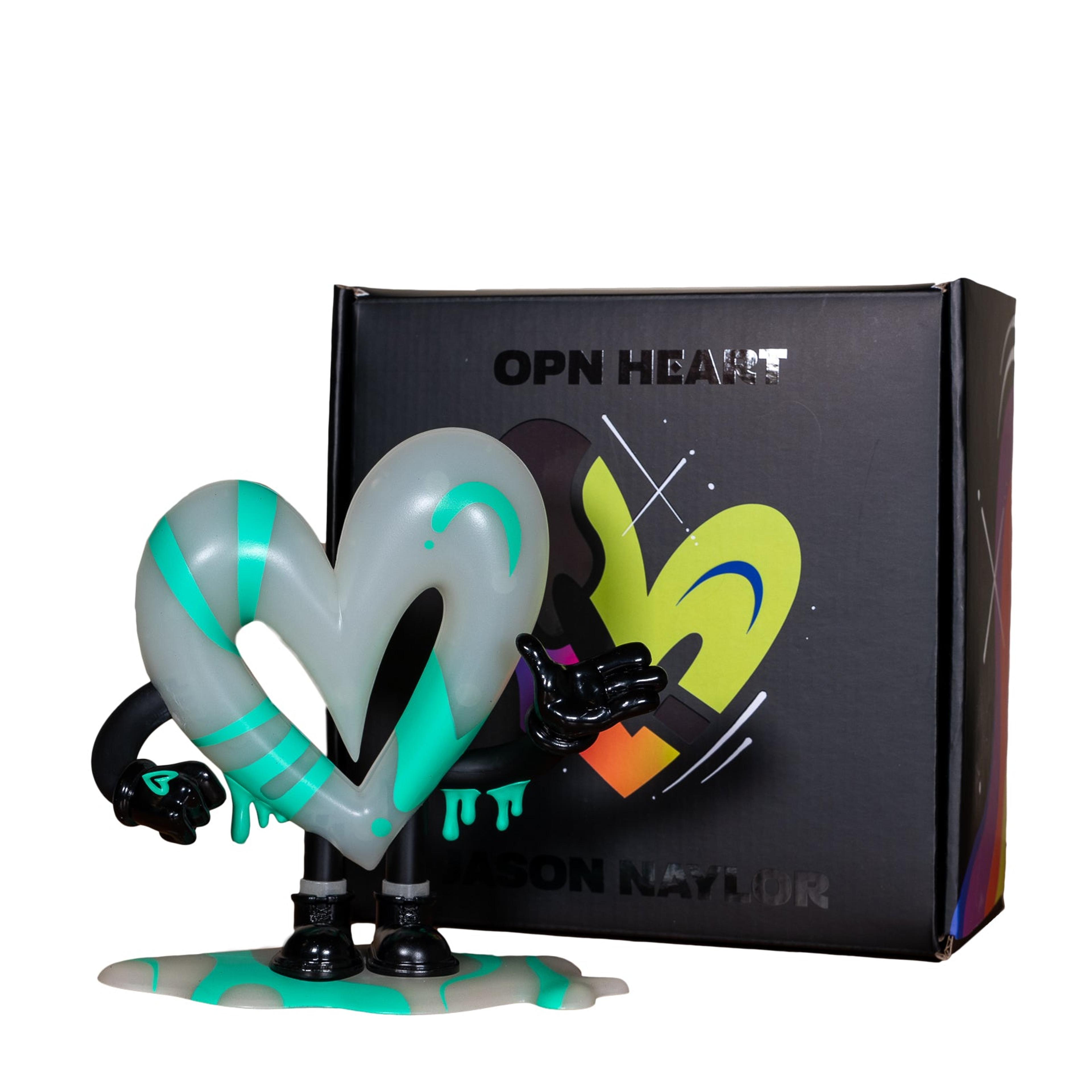 Alternate View 2 of DCon 2022 Exclusive OPN HEART BY JASON NAYLOR X 3DRETRO Glow in 