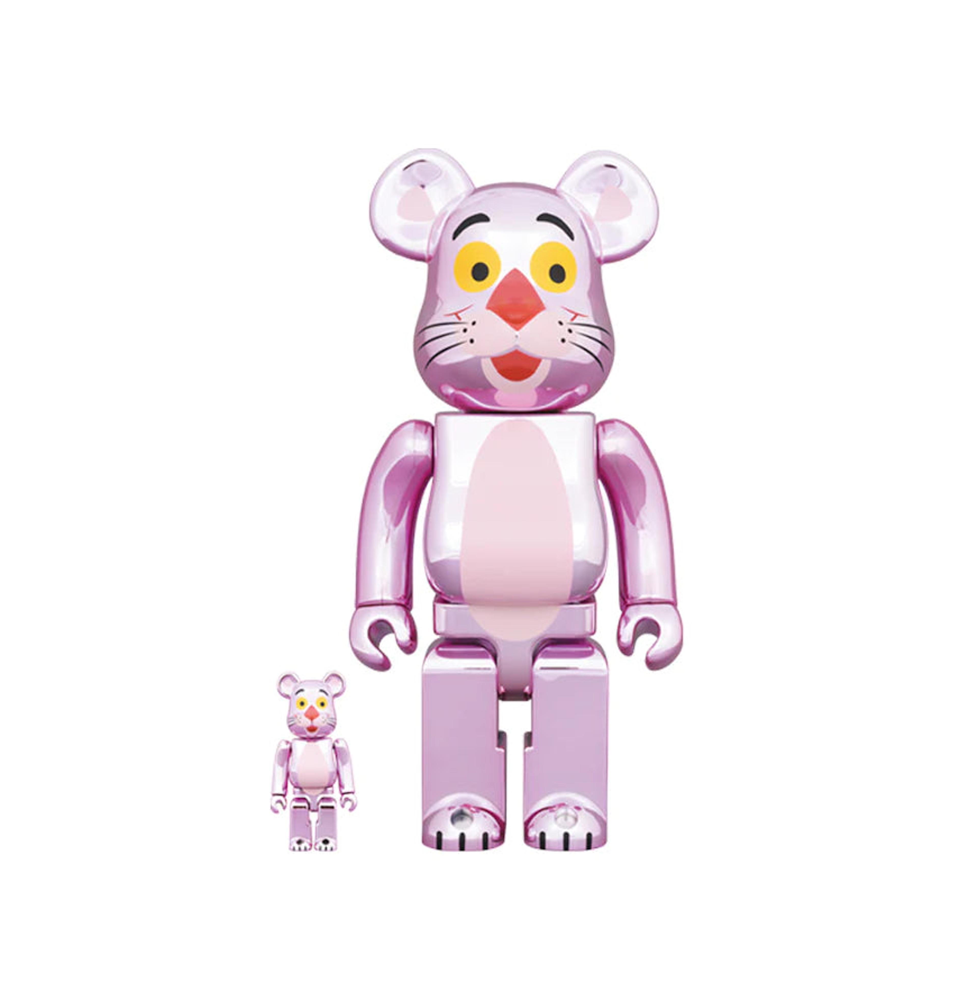 BE@RBRICK PINK PANTHER (CHROME VER.) 100% & 400%
