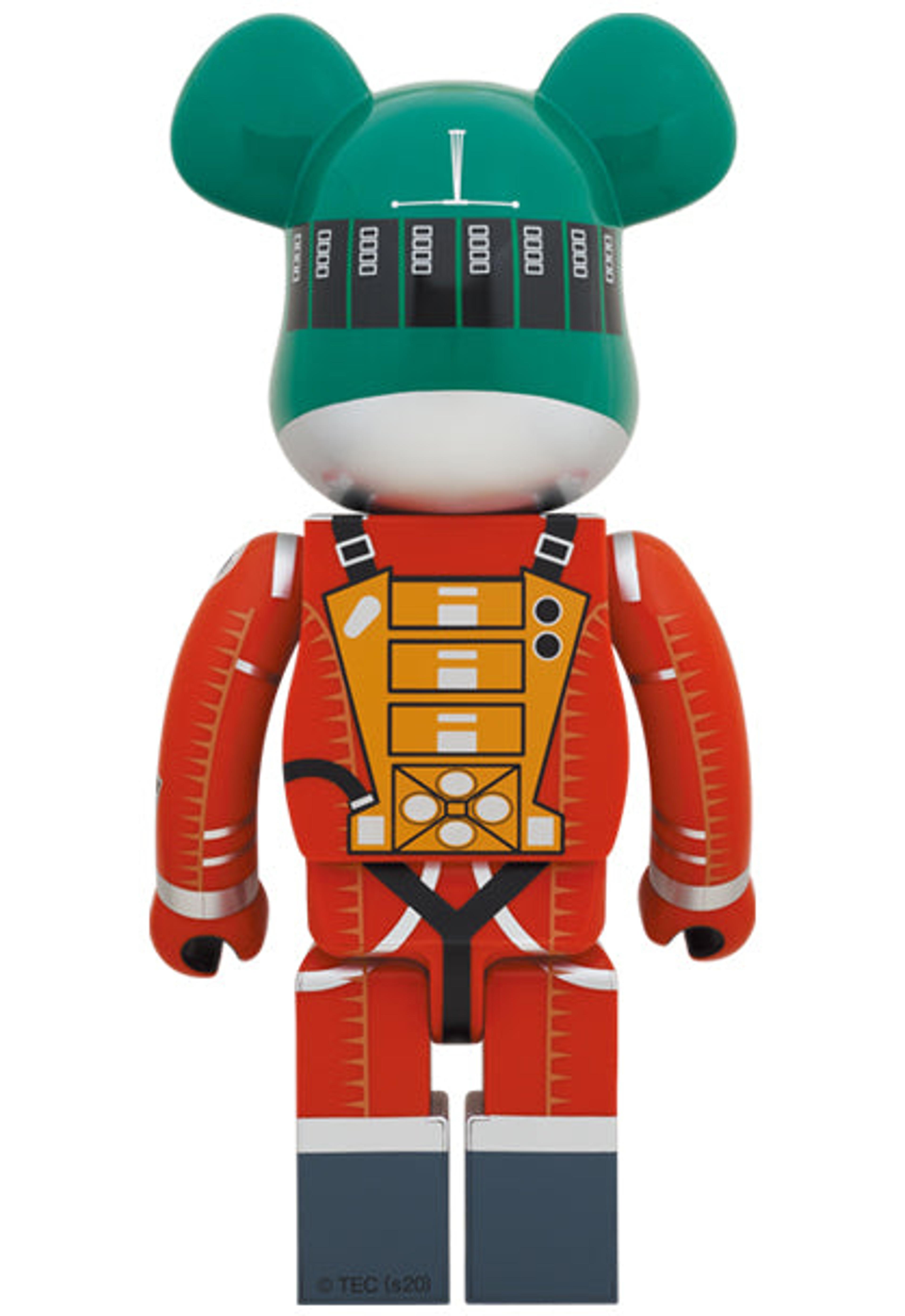 Alternate View 1 of BE@RBRICK Space Suit Green Helmet & Orange Suit Ver. 1000％