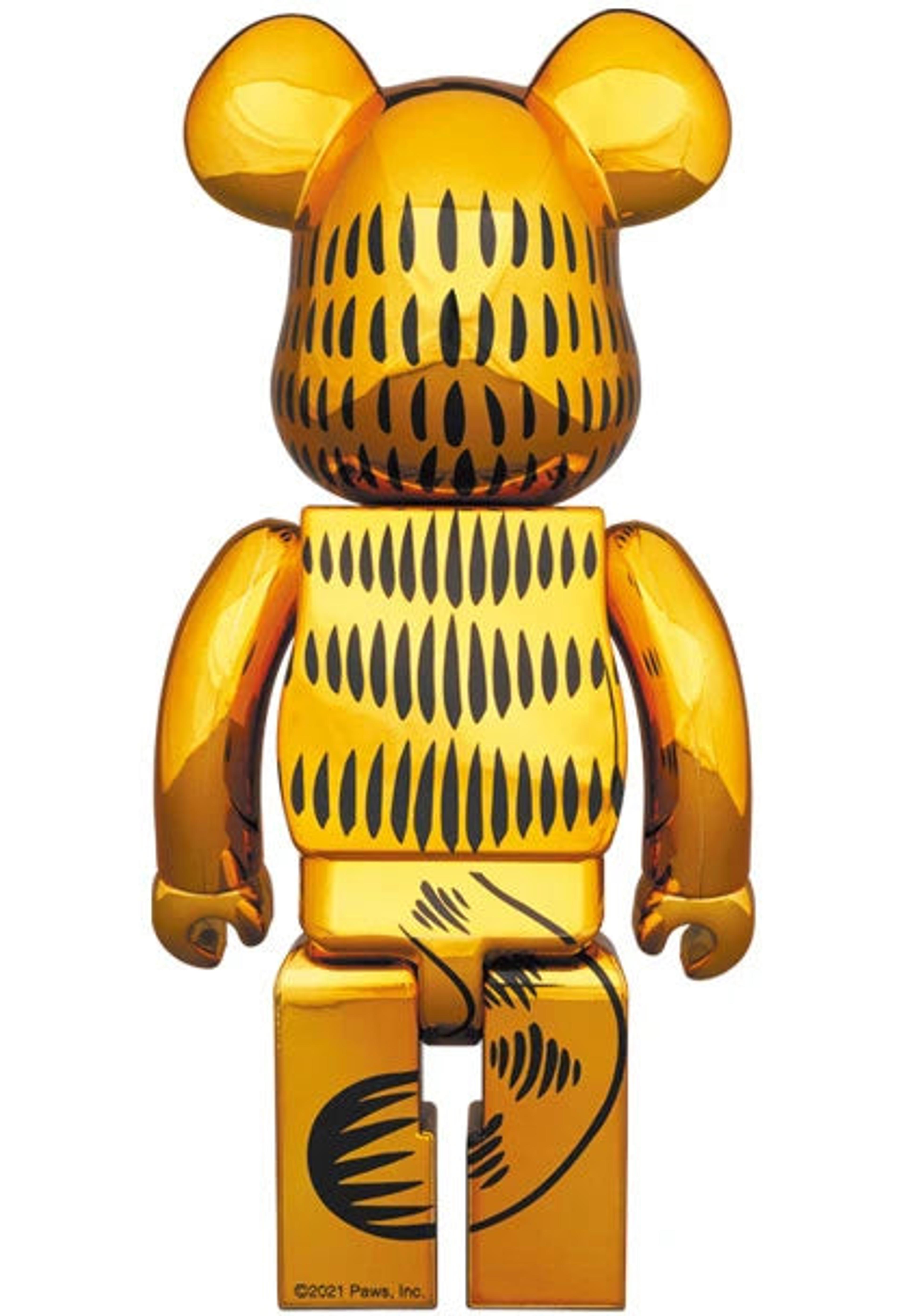 Alternate View 1 of BEARBRICK GARFIELD (GOLD CHROME VERSION) 100% AND 400%