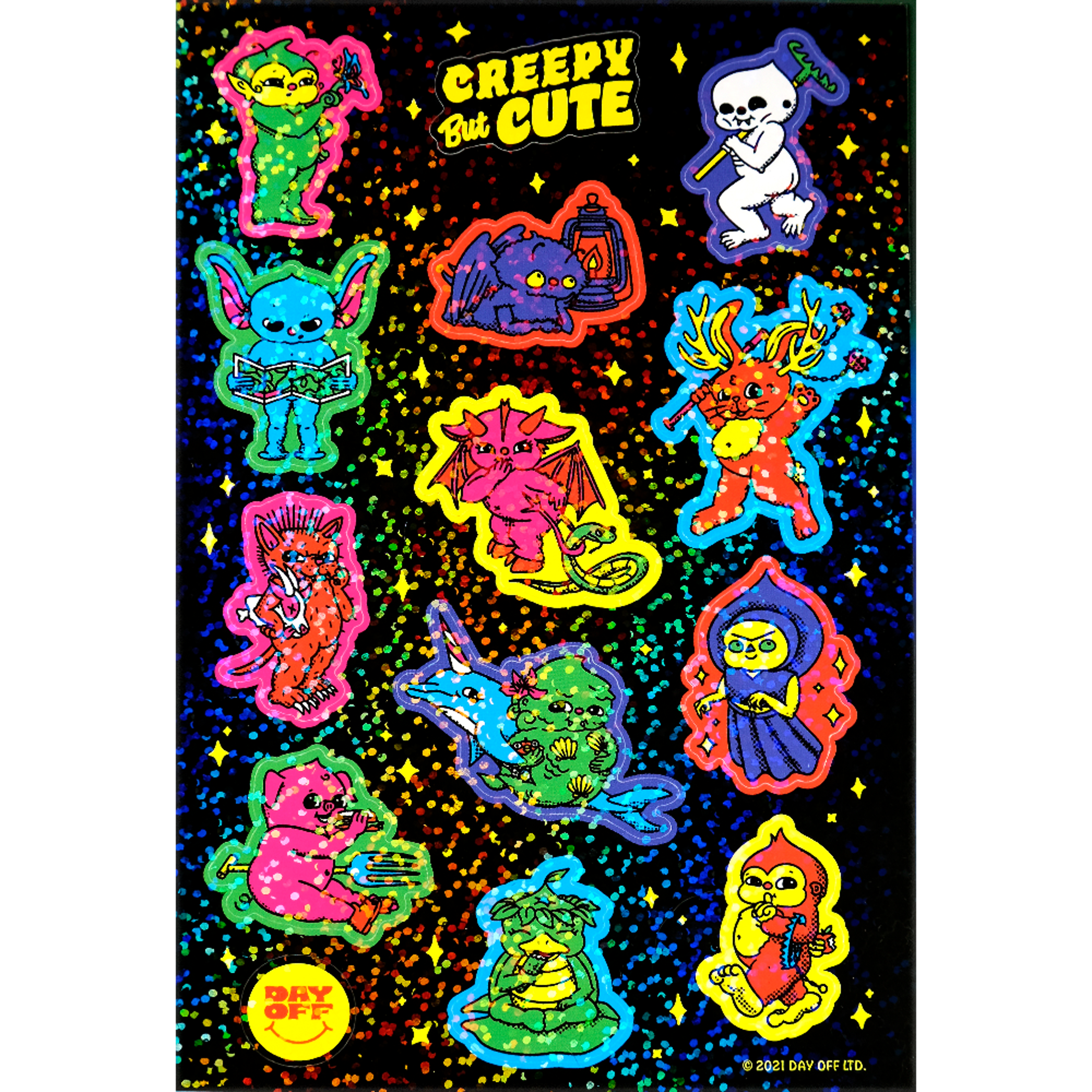 Cutie Cryptids Glitter Sticker Sheet