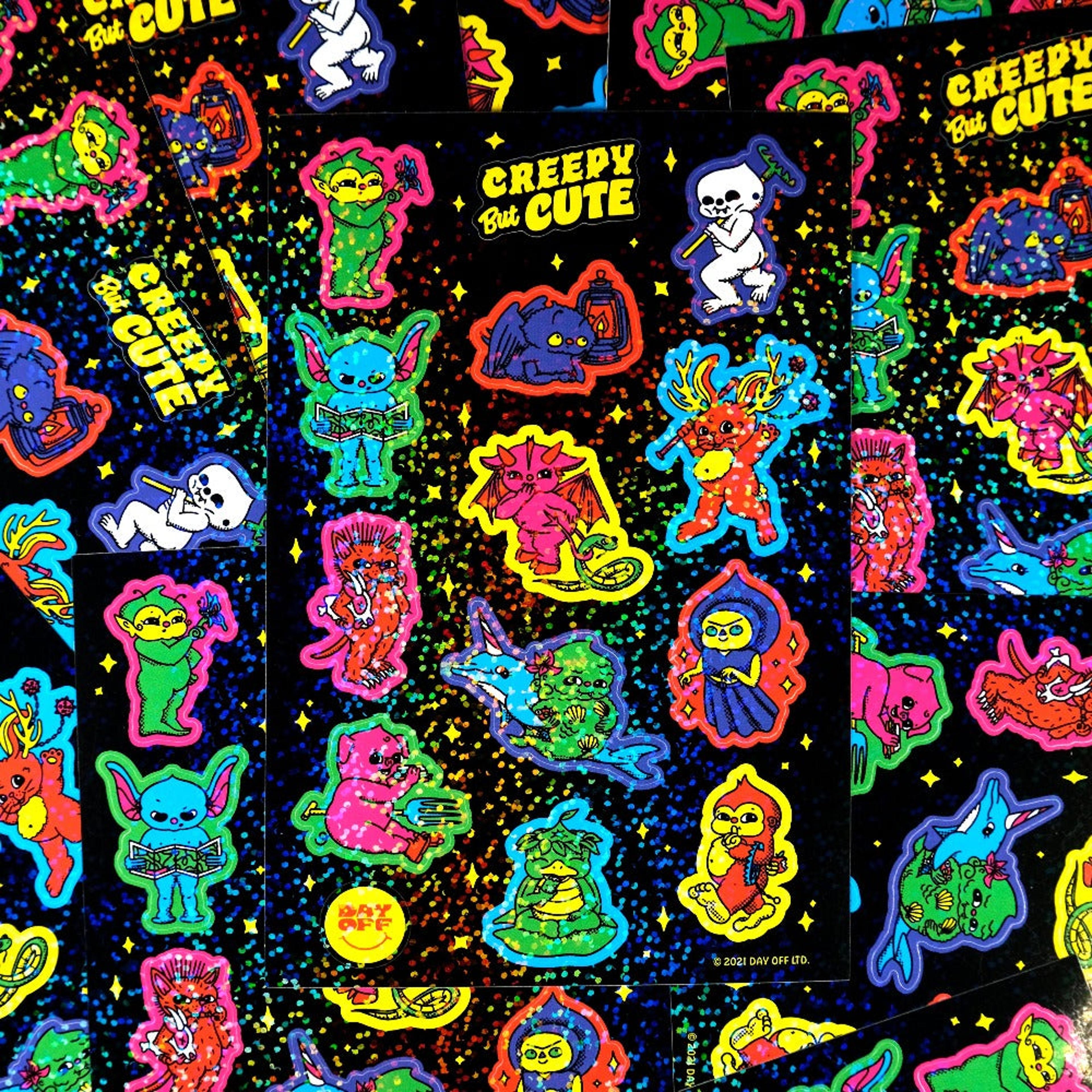 Alternate View 1 of Cutie Cryptids Glitter Sticker Sheet