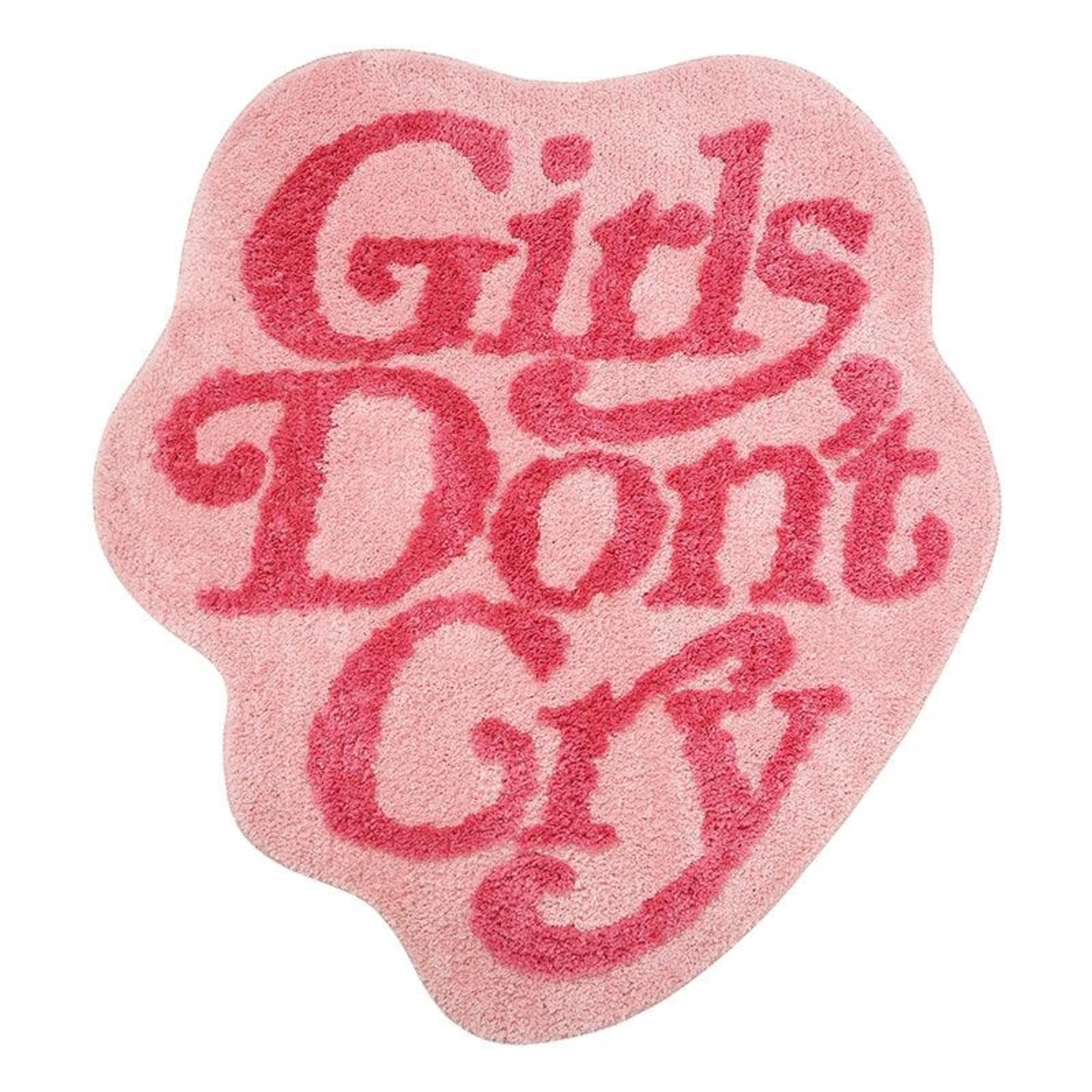Alternate View 1 of Girls Don’t Cry Rug Pink