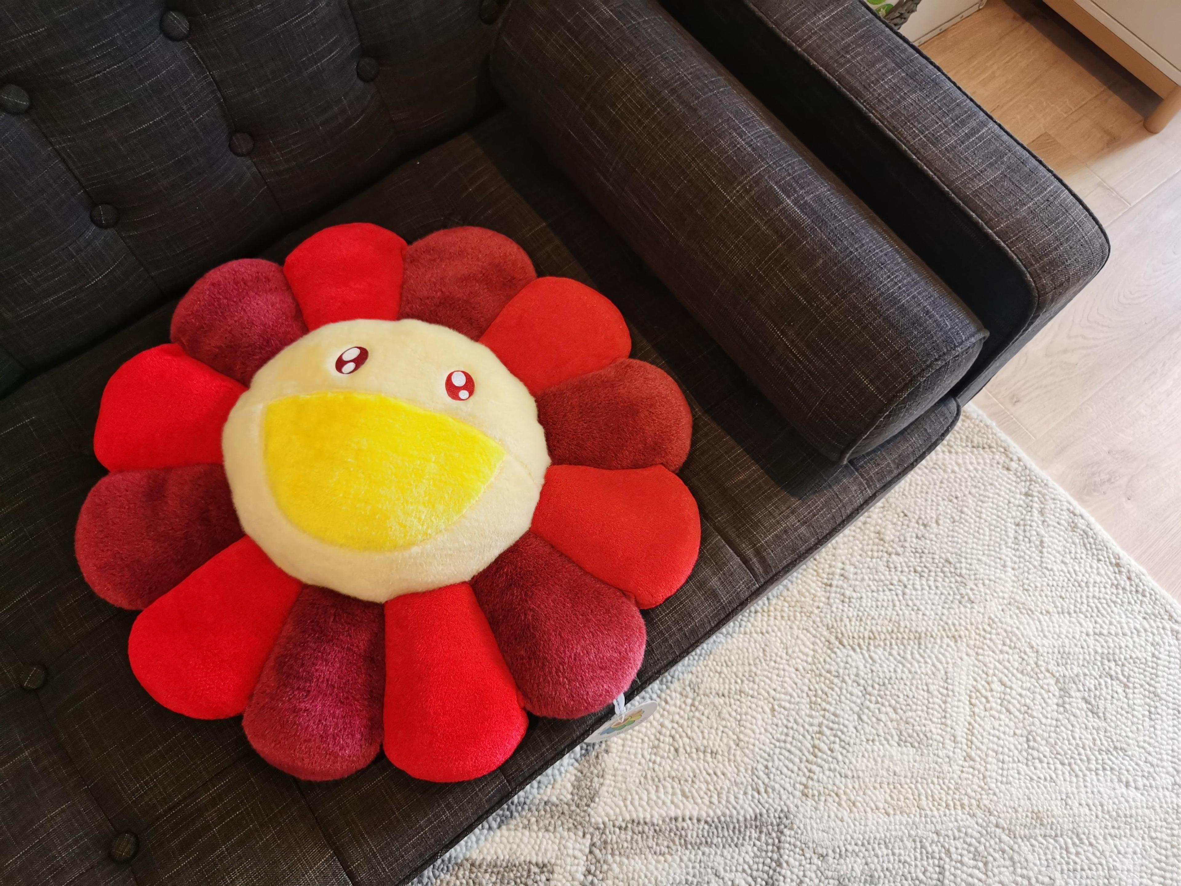 Alternate View 6 of Takashi Murakami flower pillow cushion Rose and Red kaikai kiki