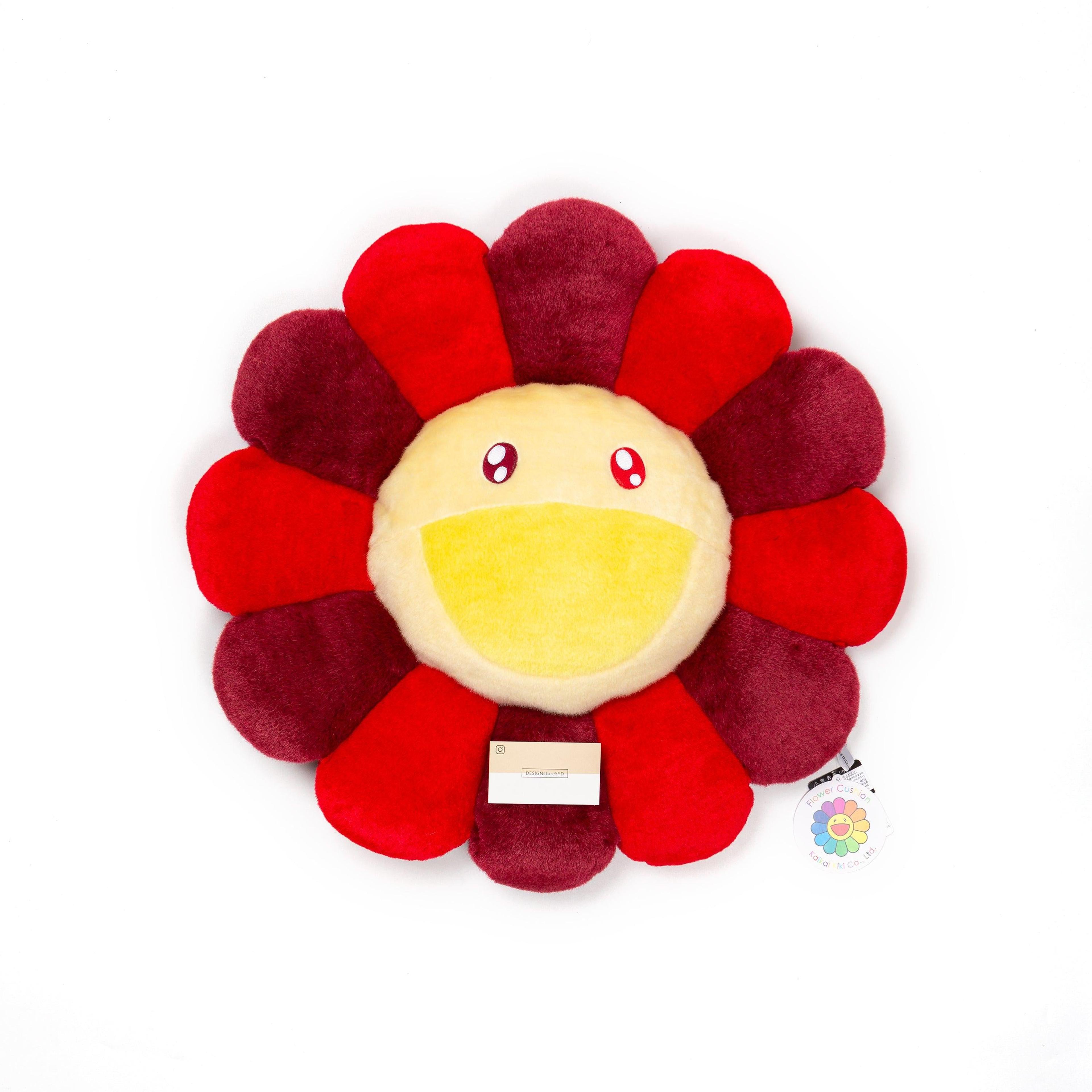 Takashi Murakami flower pillow cushion Rose and Red