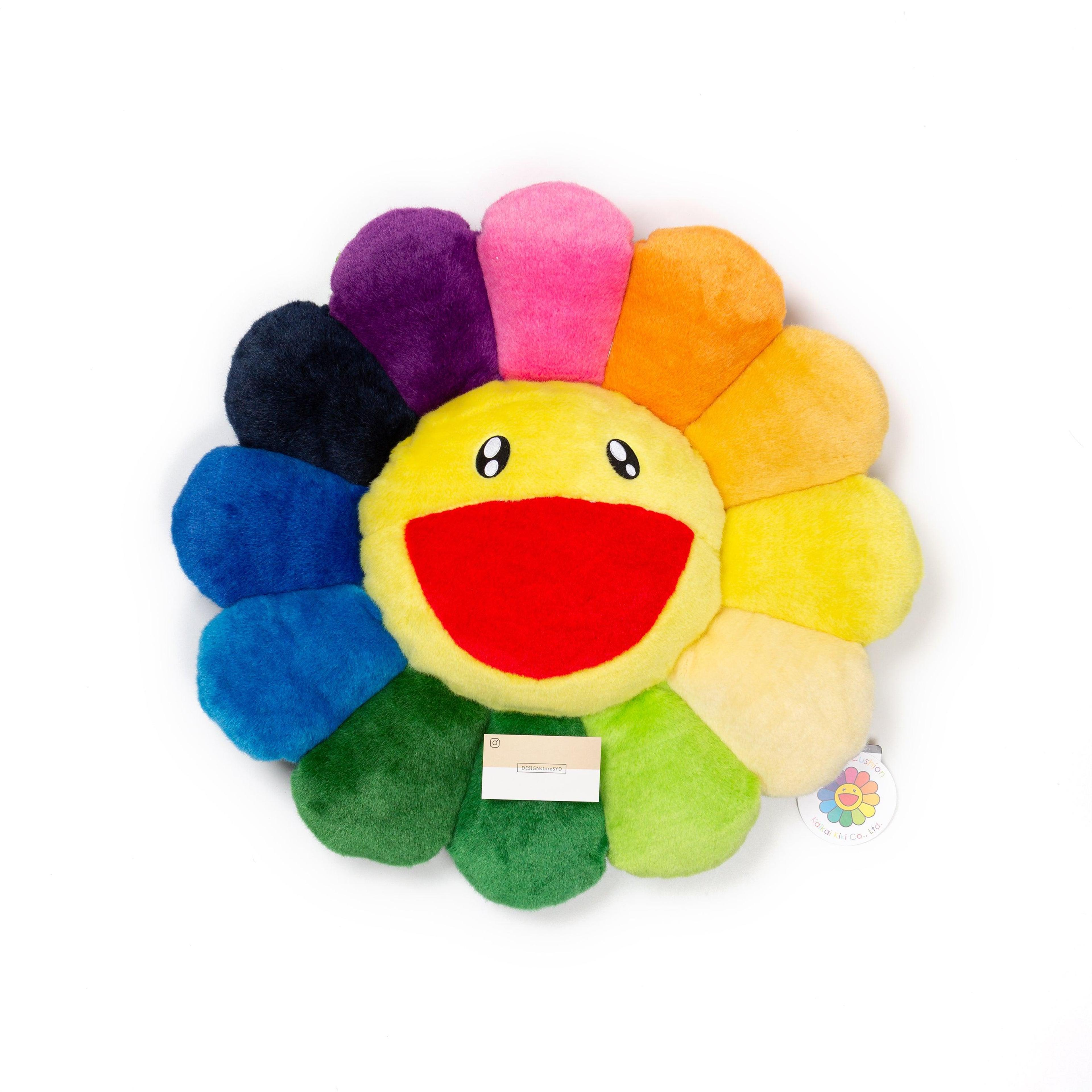 Takashi Murakami Flower Pillow Cushion rainbow classic color
