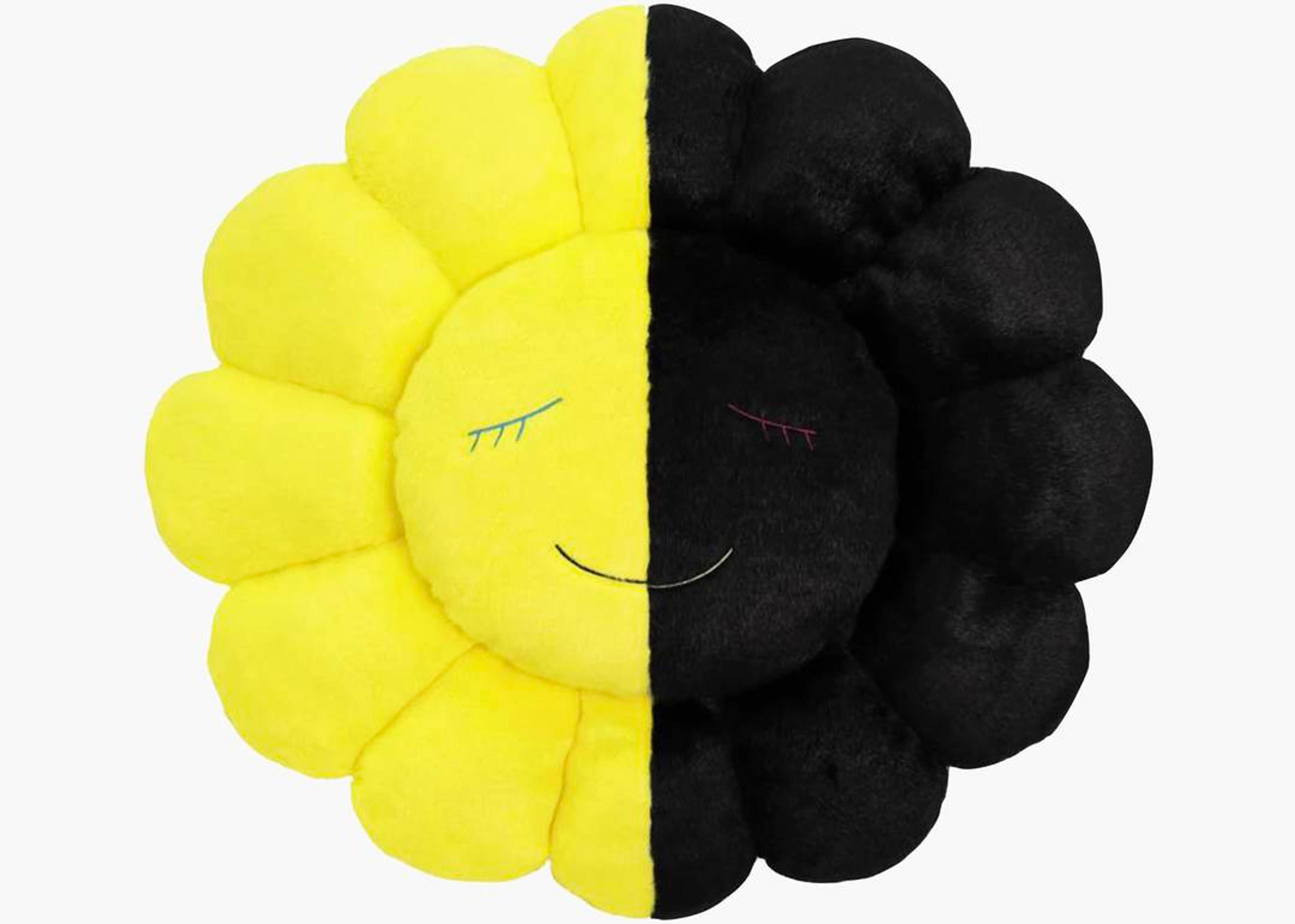 Alternate View 1 of Takashi Murakami x HIKARU Collaboration Flower Plush Black/Yello