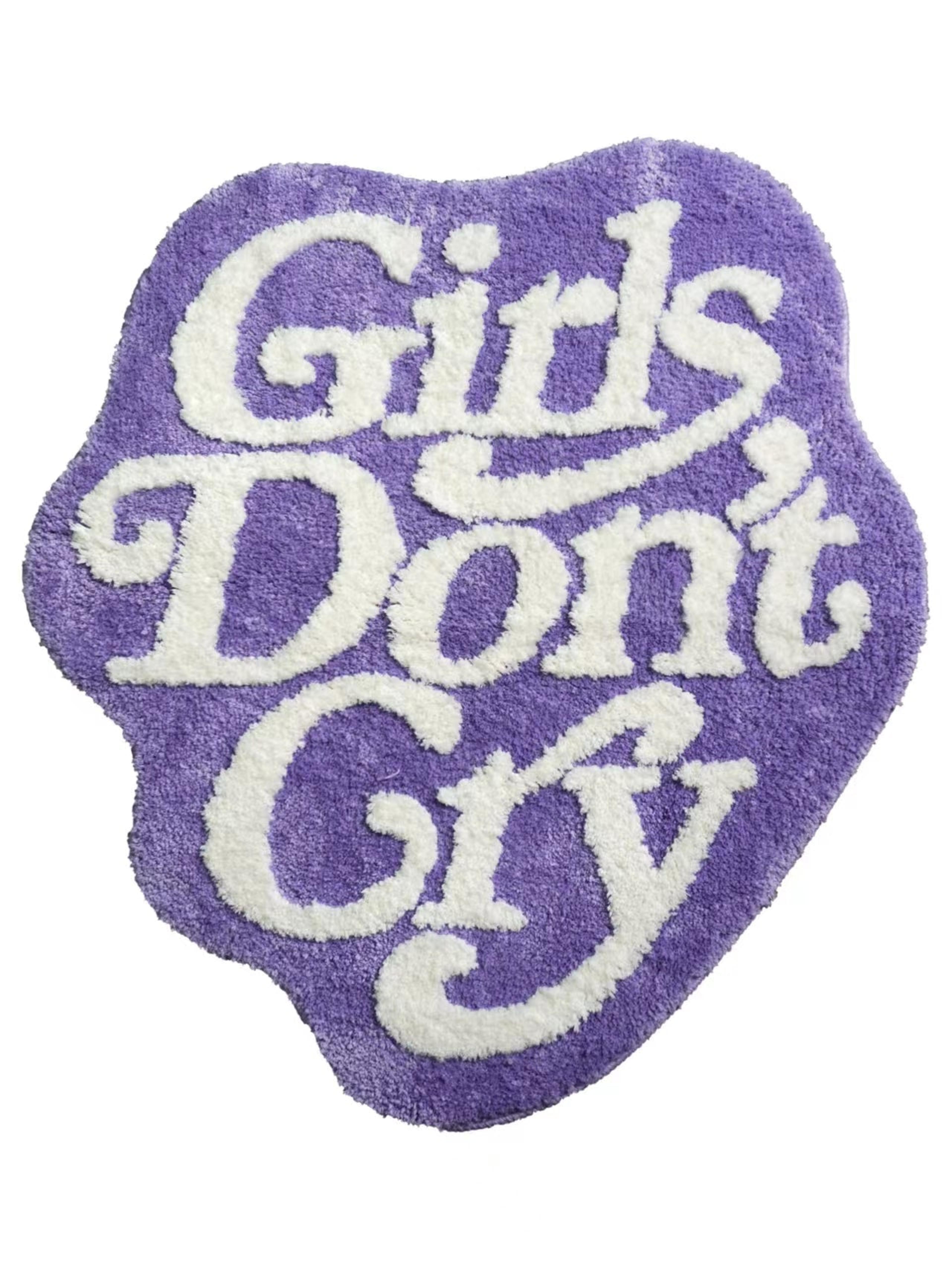 Alternate View 1 of Girls Don’t Cry Rug Purple