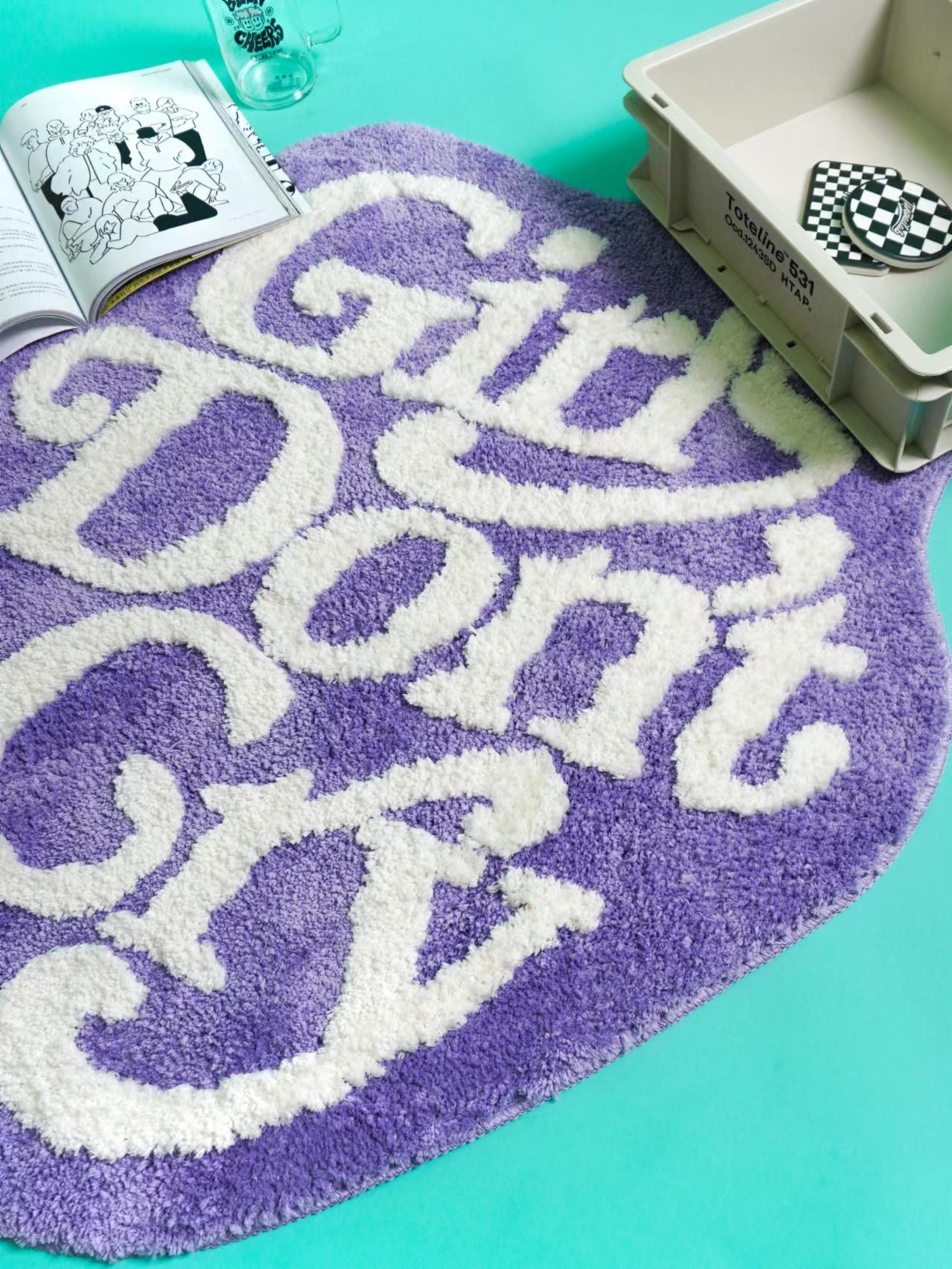 Alternate View 2 of Girls Don’t Cry Rug Purple