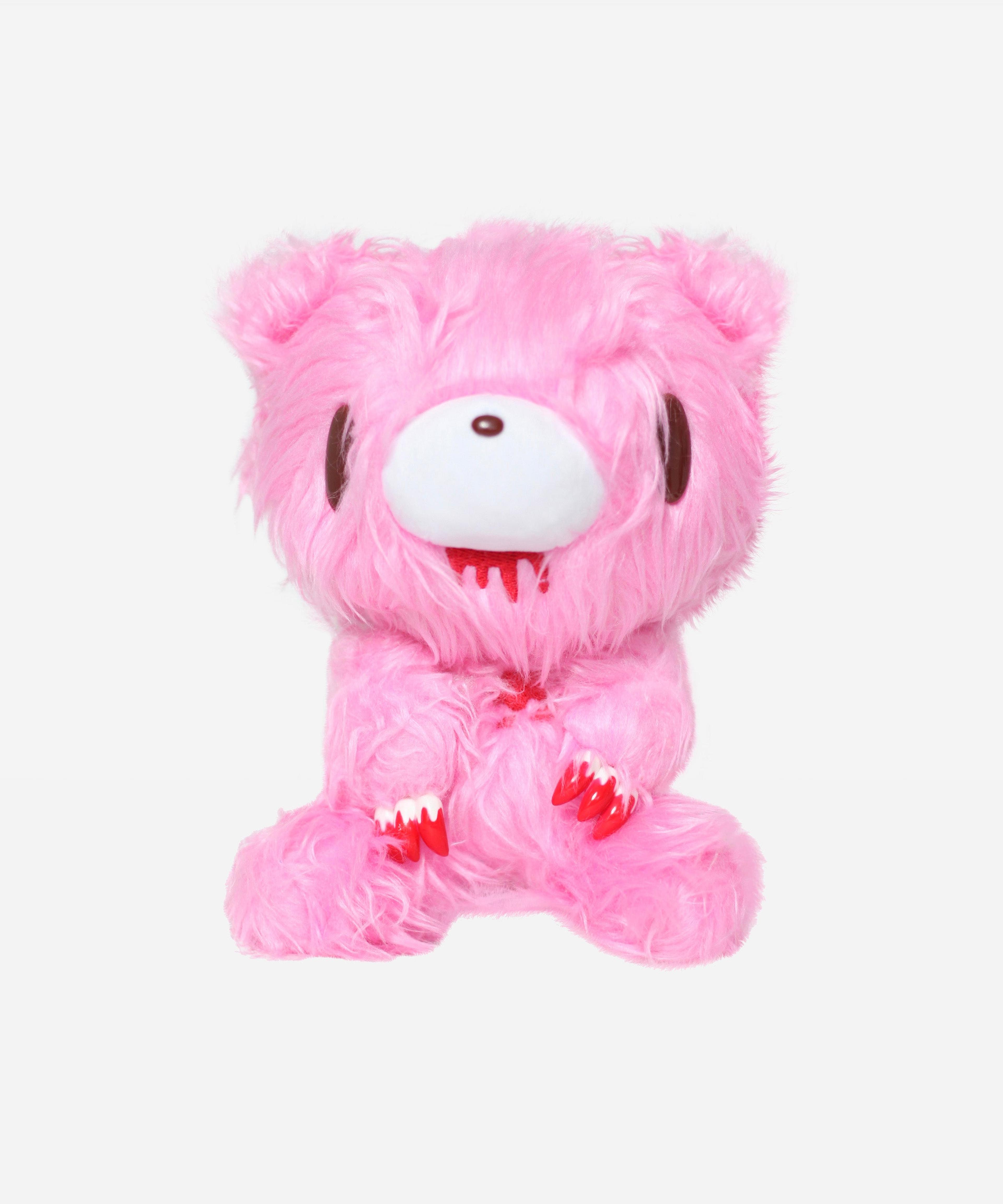 Shaggy Fur Pink Gloomy Bear 7" Plush