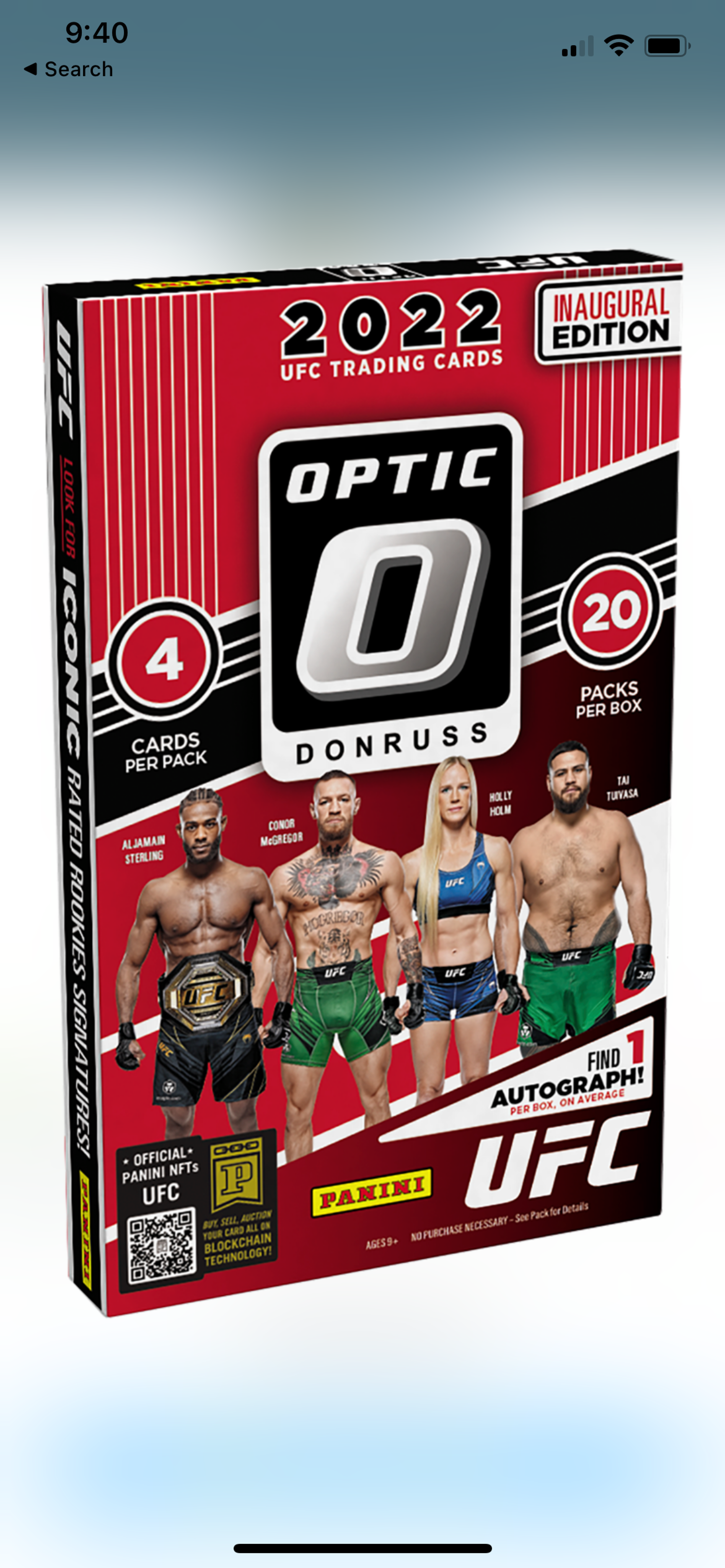 2022 Donruss Optic UFC Hobby Packs