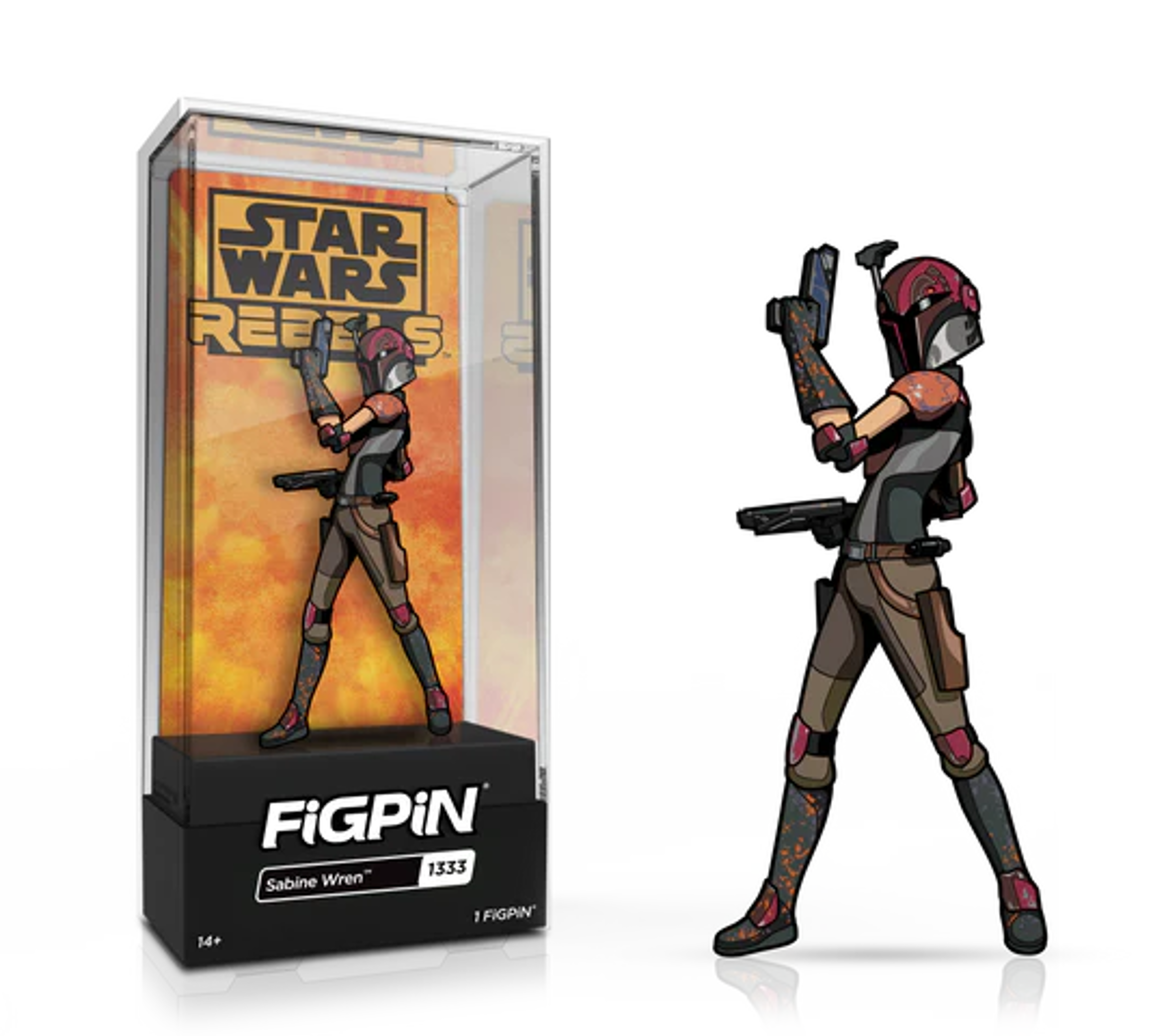 FiGPiN Star Wars Rebels Sabine Wren with Helmet #1333 eVend Excl