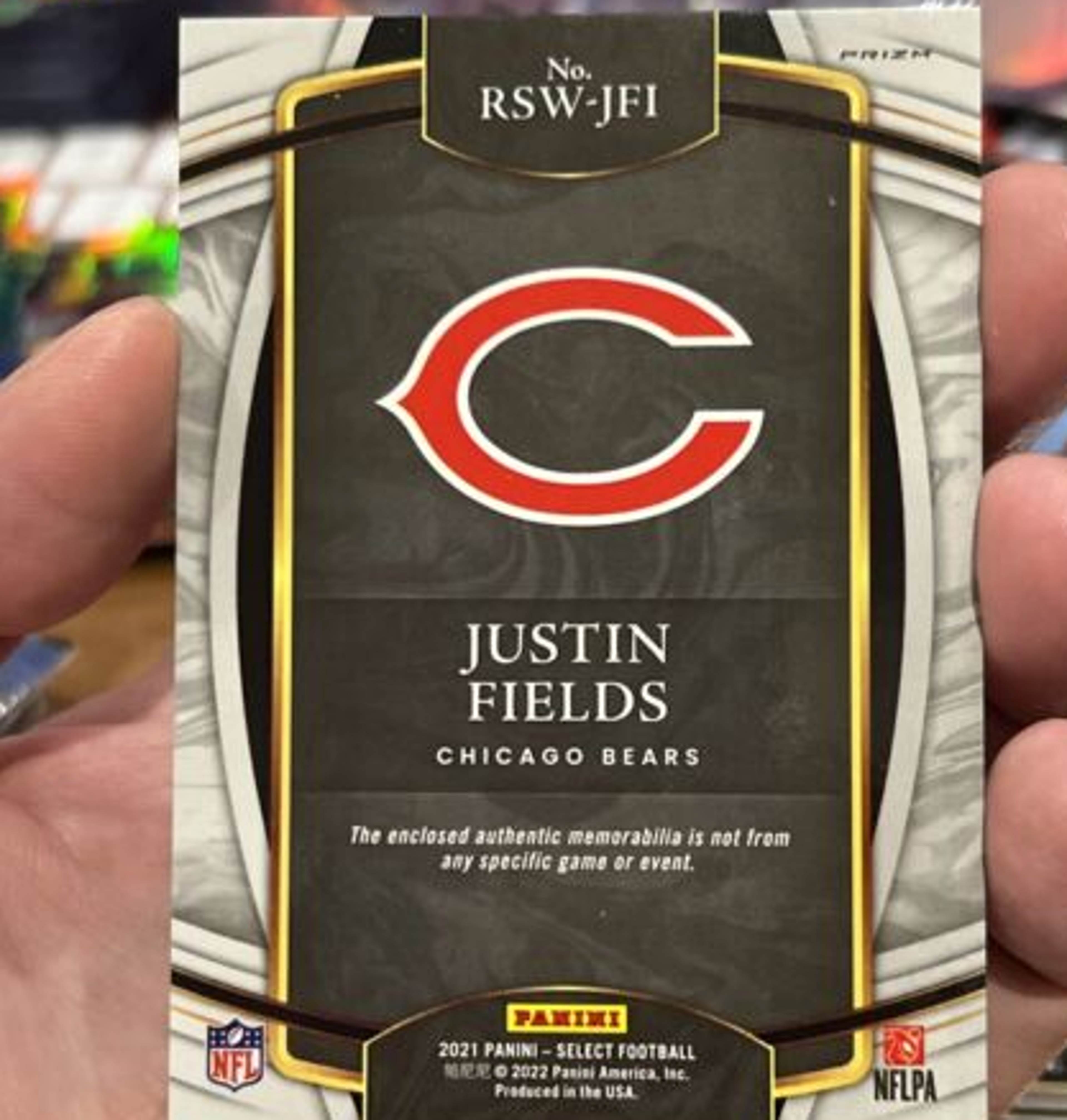 NTWRK - Justin Fields Rookie Patch 2021 Select Red Prizm SP JERSEY