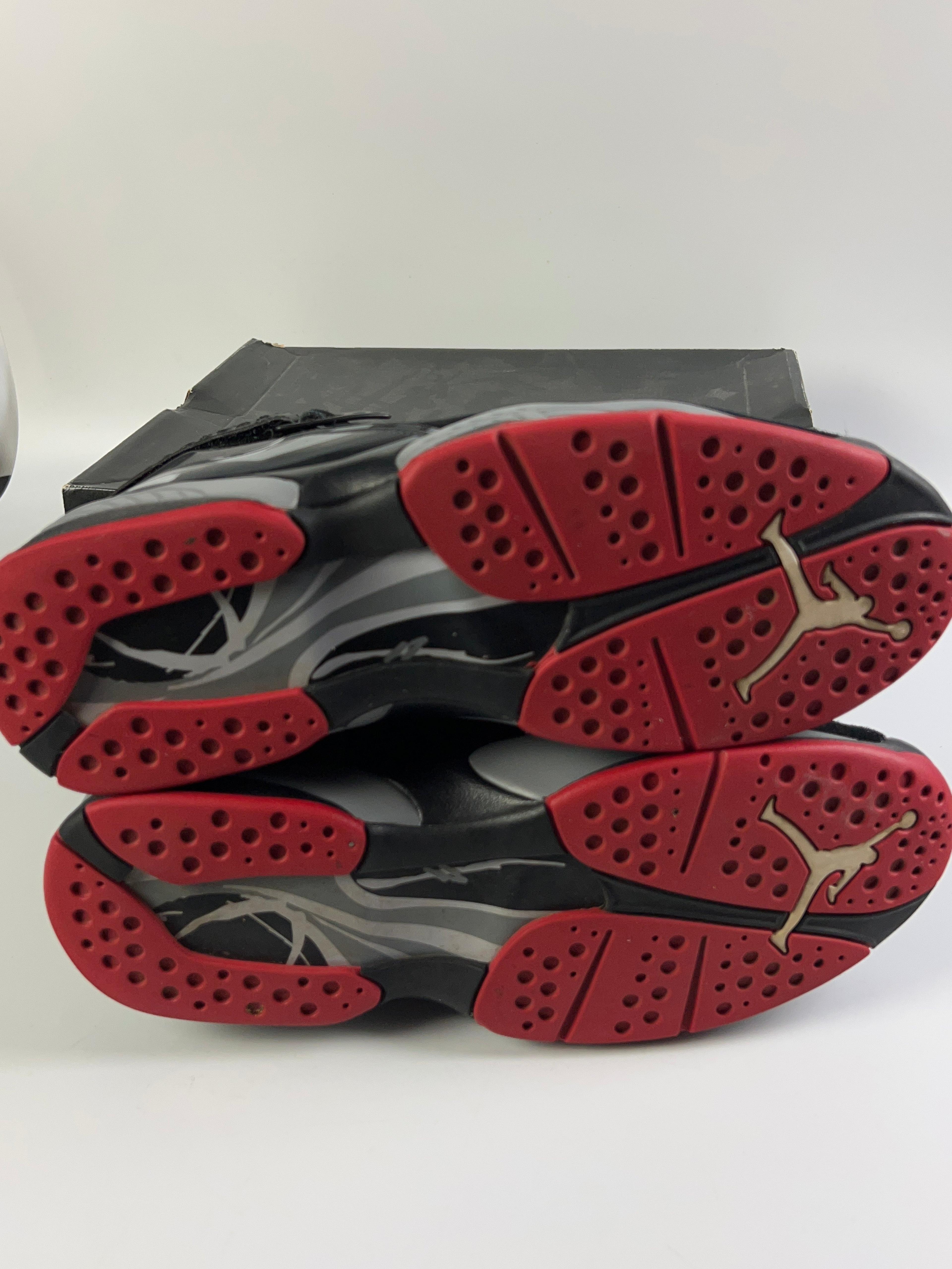Alternate View 6 of Nike Air Jordan 8 Retro Black Cement 2017 Size 13 305381-022 Bla
