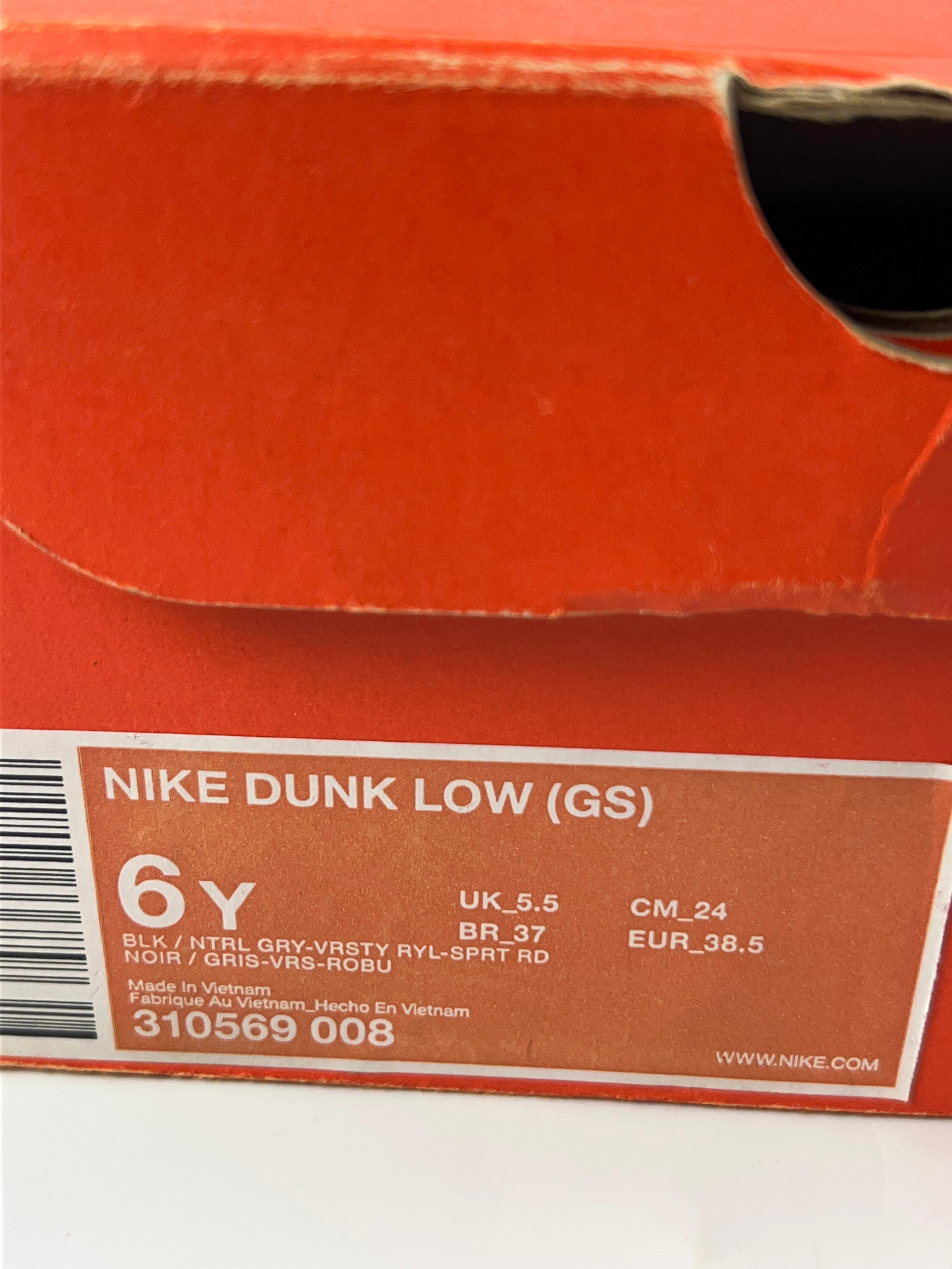Alternate View 12 of 2007 Nike Dunk Low GS Black/Royal Shoes 310569-008 Kid 6y Women 