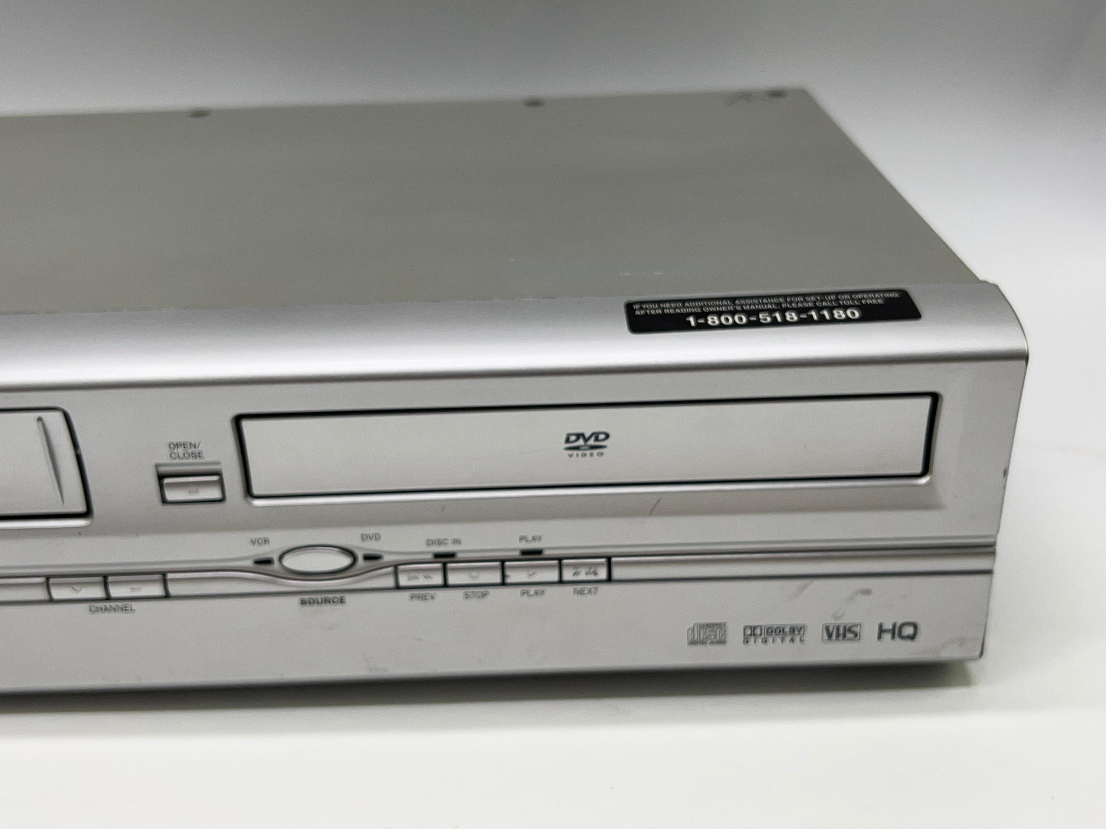 Alternate View 4 of SV2000 FUNAI WV806 DVD Player / VCR VHS Combo 4-Head Recorder No
