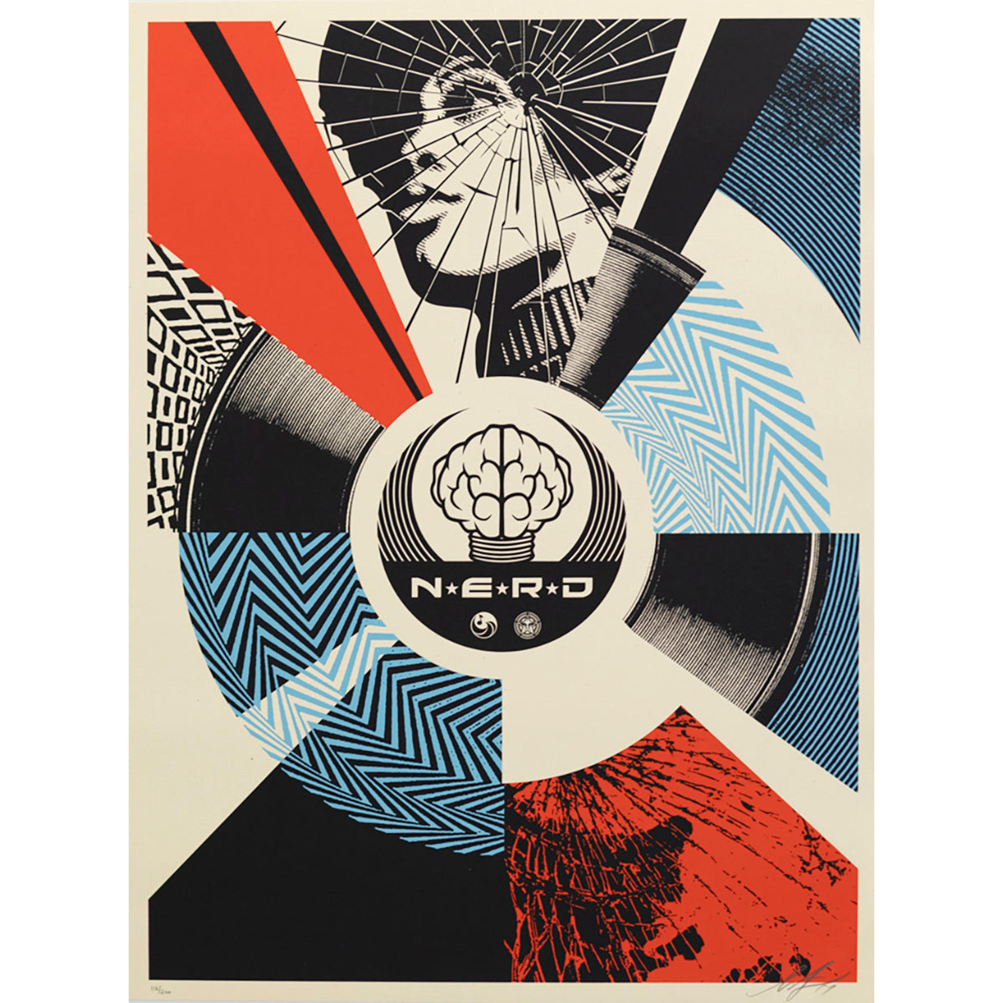 Obey Giant | Shepard Fairey - "N*E*R*D : Cracked But Unbroken" p