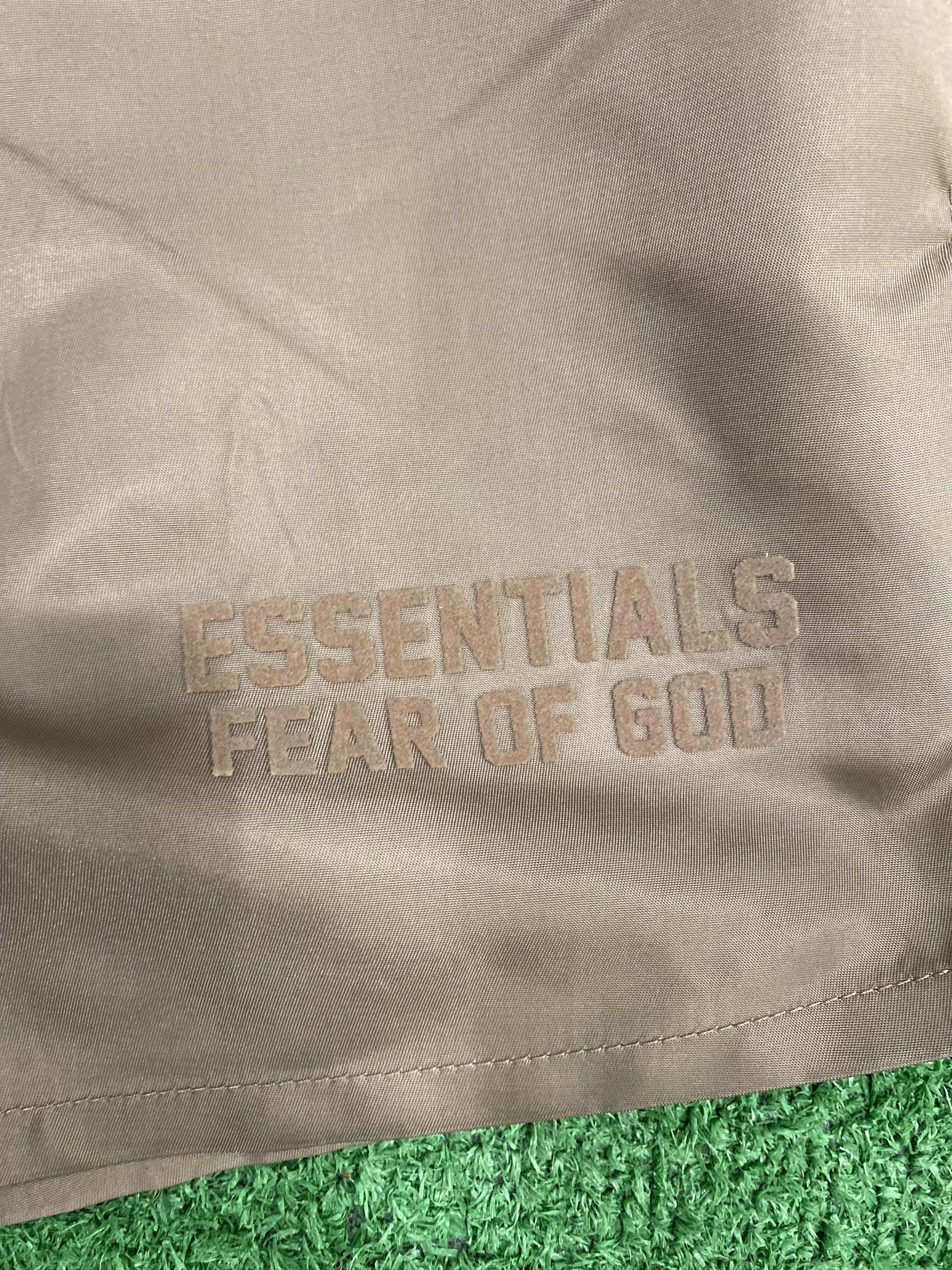 Alternate View 3 of Fear of God Essentials Nylon Running Shorts Wood