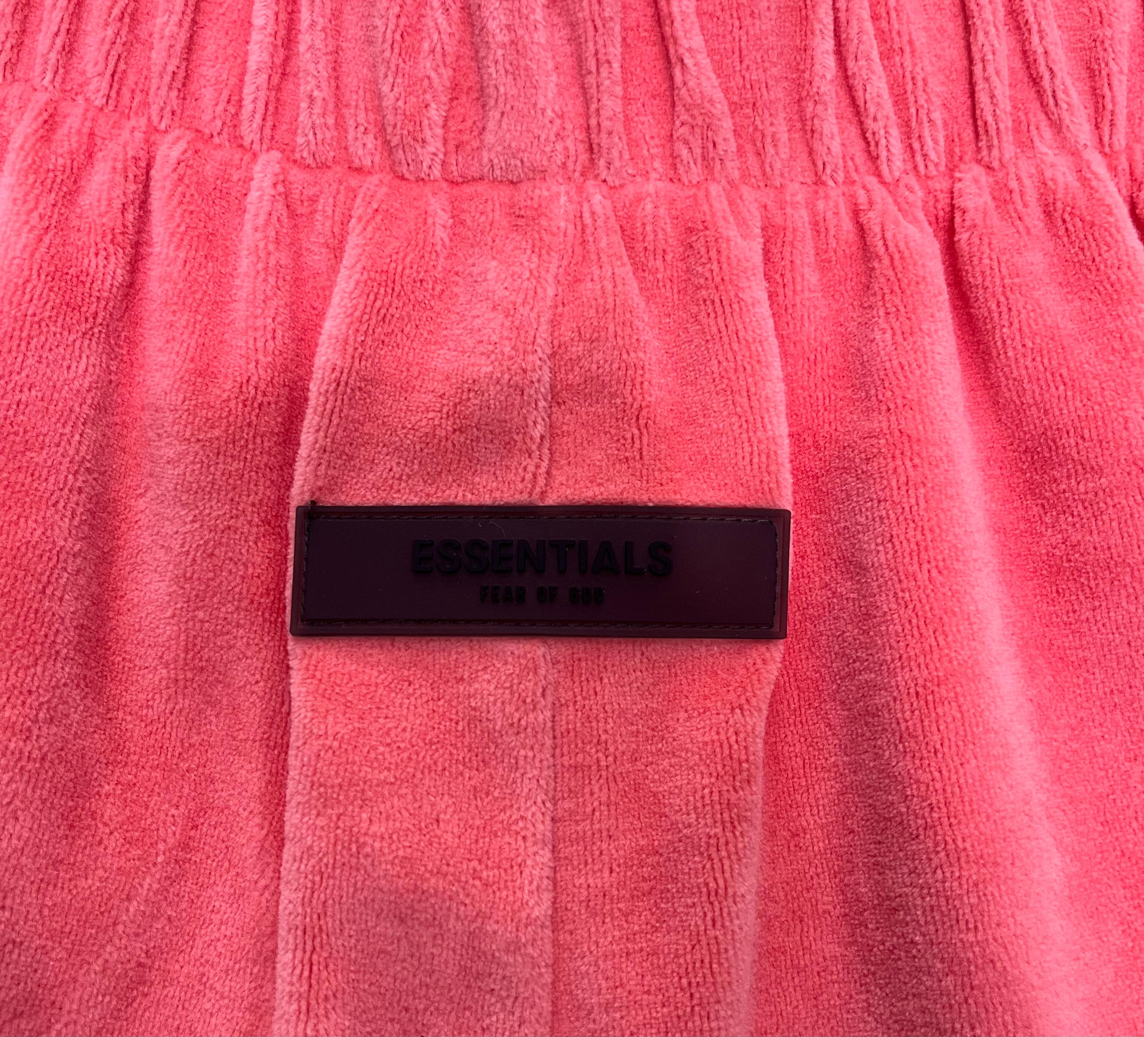 Alternate View 2 of Fear of God Essentials Women's Velour Short Coral