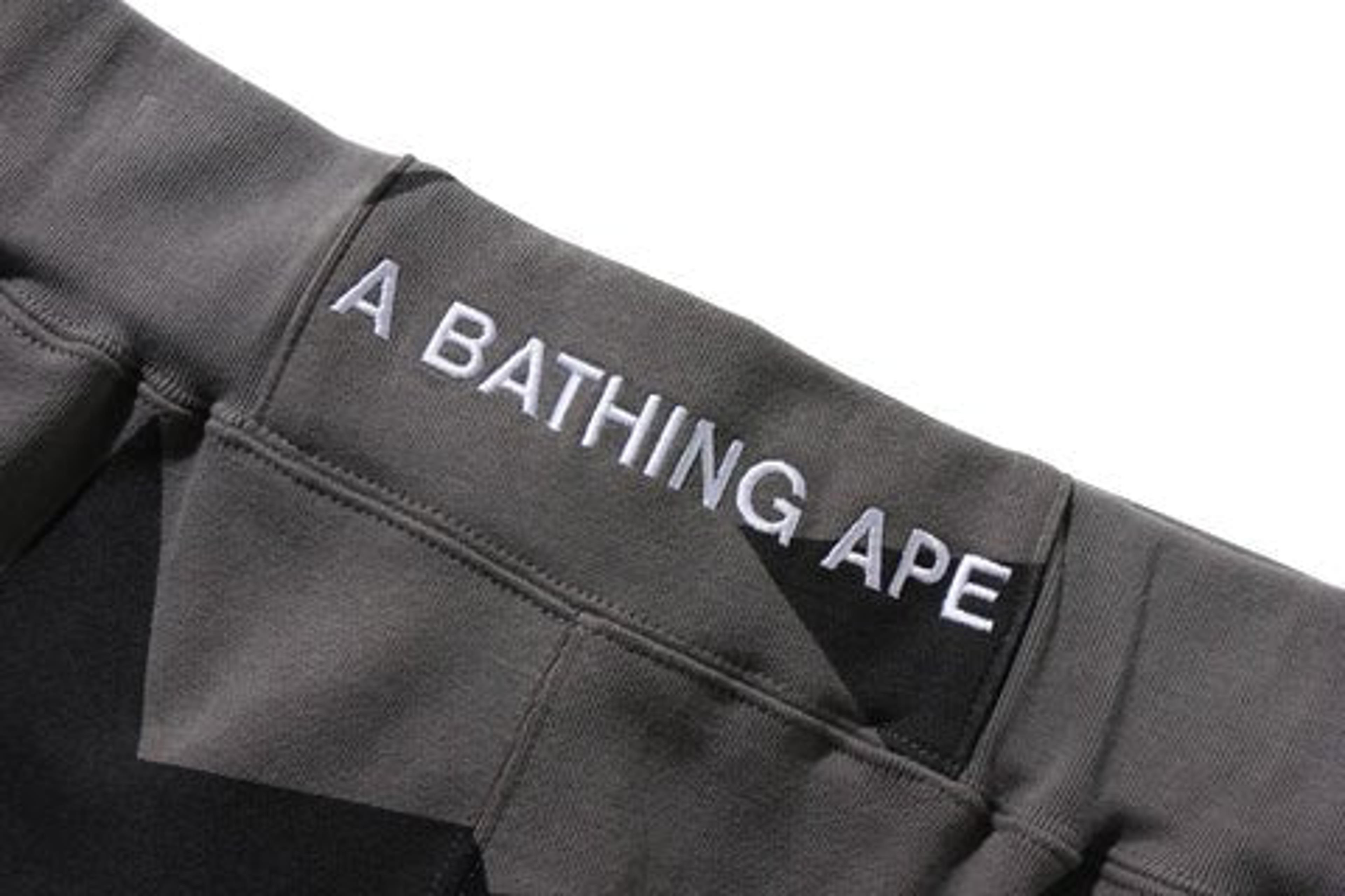 A Bathing Ape Sta Pattern Shark Hoodie - Black
